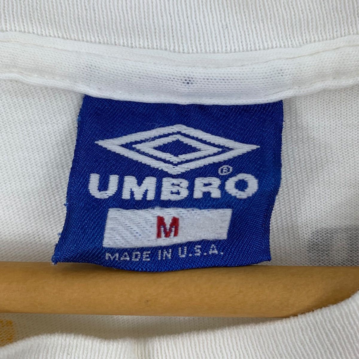 Umbro × Vintage Vintage 90s UMBRO USA Sportswear Big Logo Print White Shirt Size US M / EU 48-50 / 2 - 6 Thumbnail
