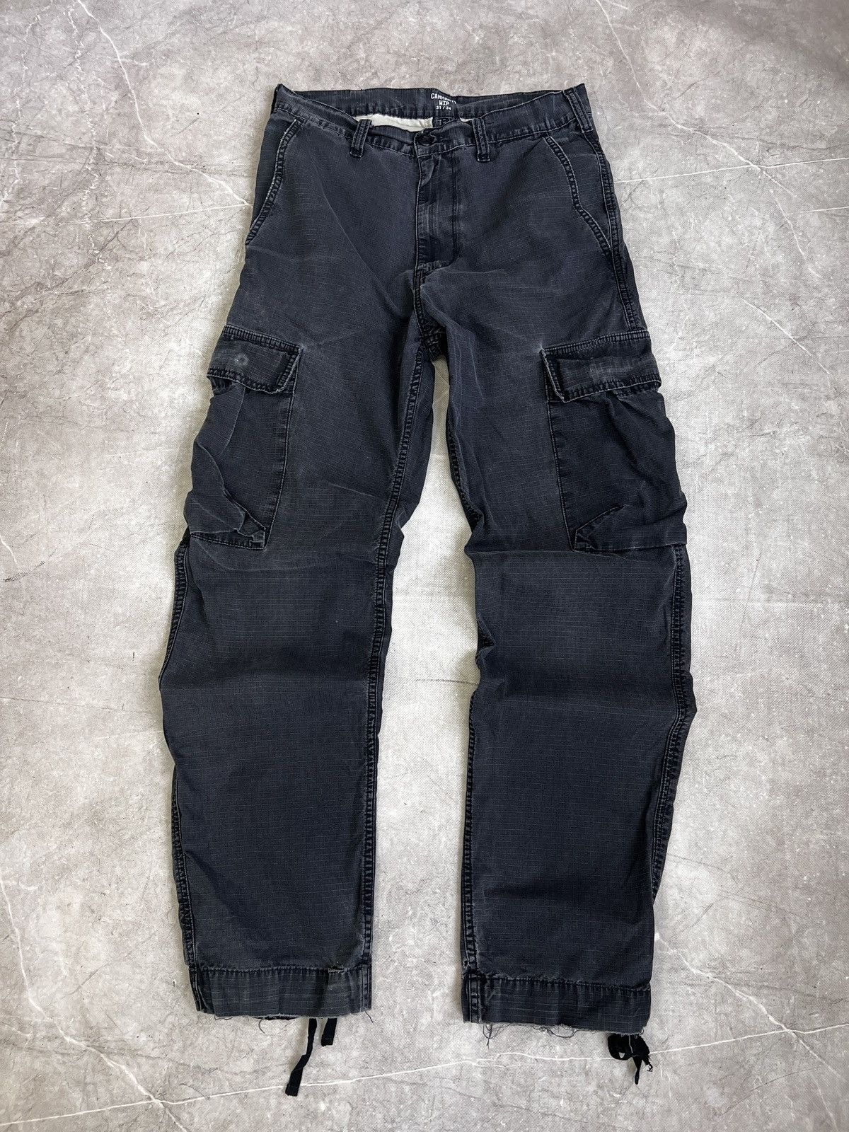 Carhartt Distressed cargo washed carhartt pants y2k style Size US 31 - 1 Thumbnail