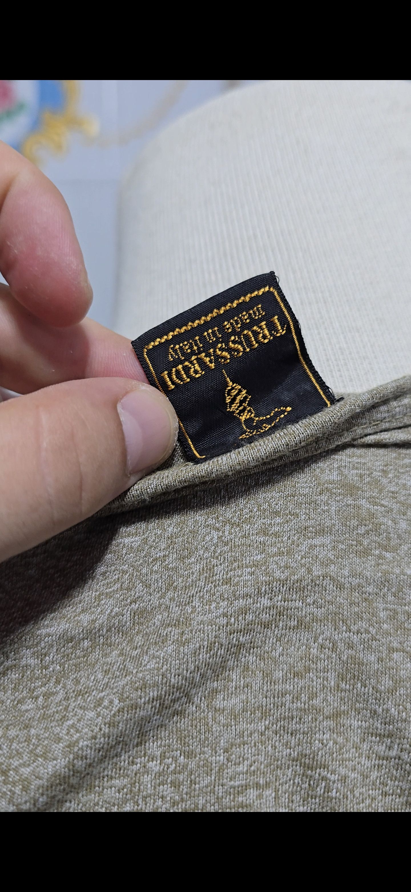 Trussardi × Vintage TRUSSARDI vintage rare big logo t-shirt Size MEDIUM Size US M / EU 48-50 / 2 - 12 Thumbnail