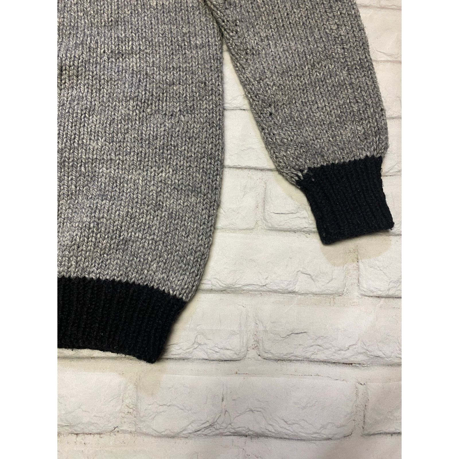 Handmade Hand Knitted Fair Isle Sweater Women Medium or Men S Size M / US 6-8 / IT 42-44 - 3 Thumbnail
