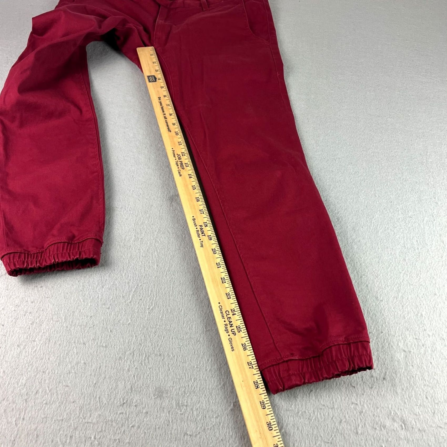 Diamond Supply Co. Diamond Supply Co. Pants Slim Tapered Jogger Mens Size 32 34x29 Red Cotton Front Zip Logo Casual Pants Size US 32 / EU 48 - 7 Thumbnail