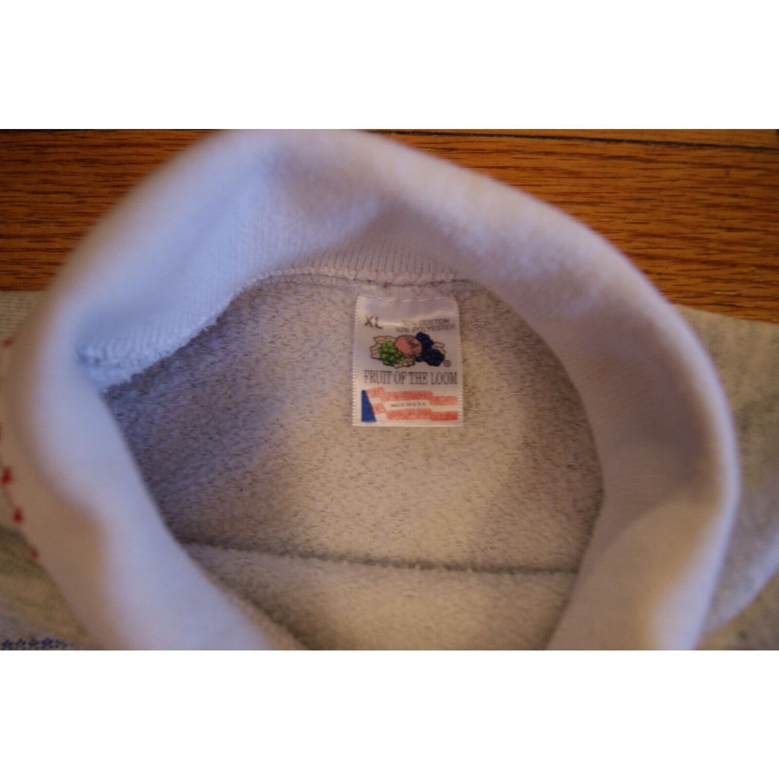 Fruit Of The Loom VTG Winter Barn Snow Womens XL Collar Sweatshirt USA Grandma Size XL / US 12-14 / IT 48-50 - 3 Thumbnail