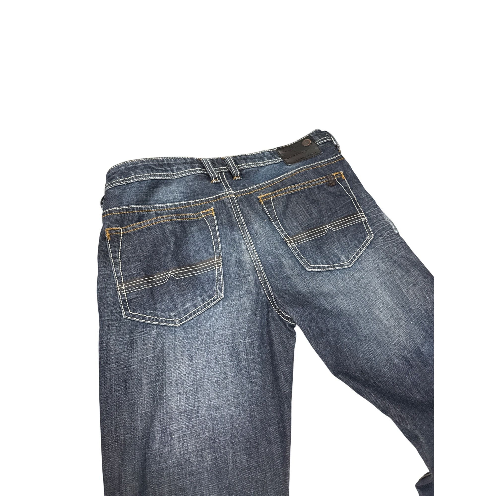 Buffalo David Bitton Buffalo David Bitton Mens Blue Denim Jeans 34W x 32L SKU 741 Size US 34 / EU 50 - 12 Thumbnail
