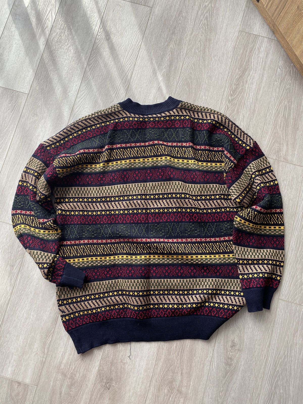 Lacoste × Vintage Vintage 90s 00s Lacoste Wool Knit Boxy Sweater Size US XL / EU 56 / 4 - 3 Thumbnail