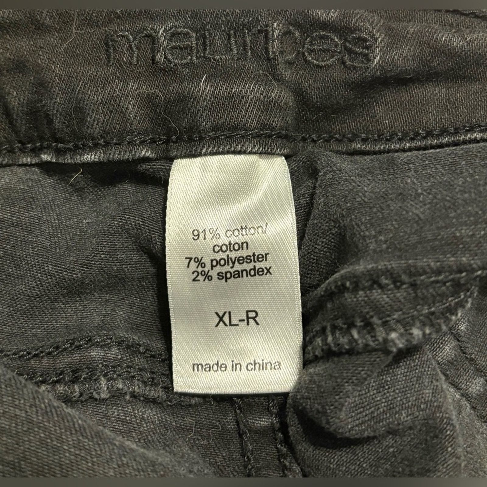 Other (Maurices) Black Distressed Skinny Jeans: Size XL-R Size 34" / US 12 / IT 48 - 3 Thumbnail
