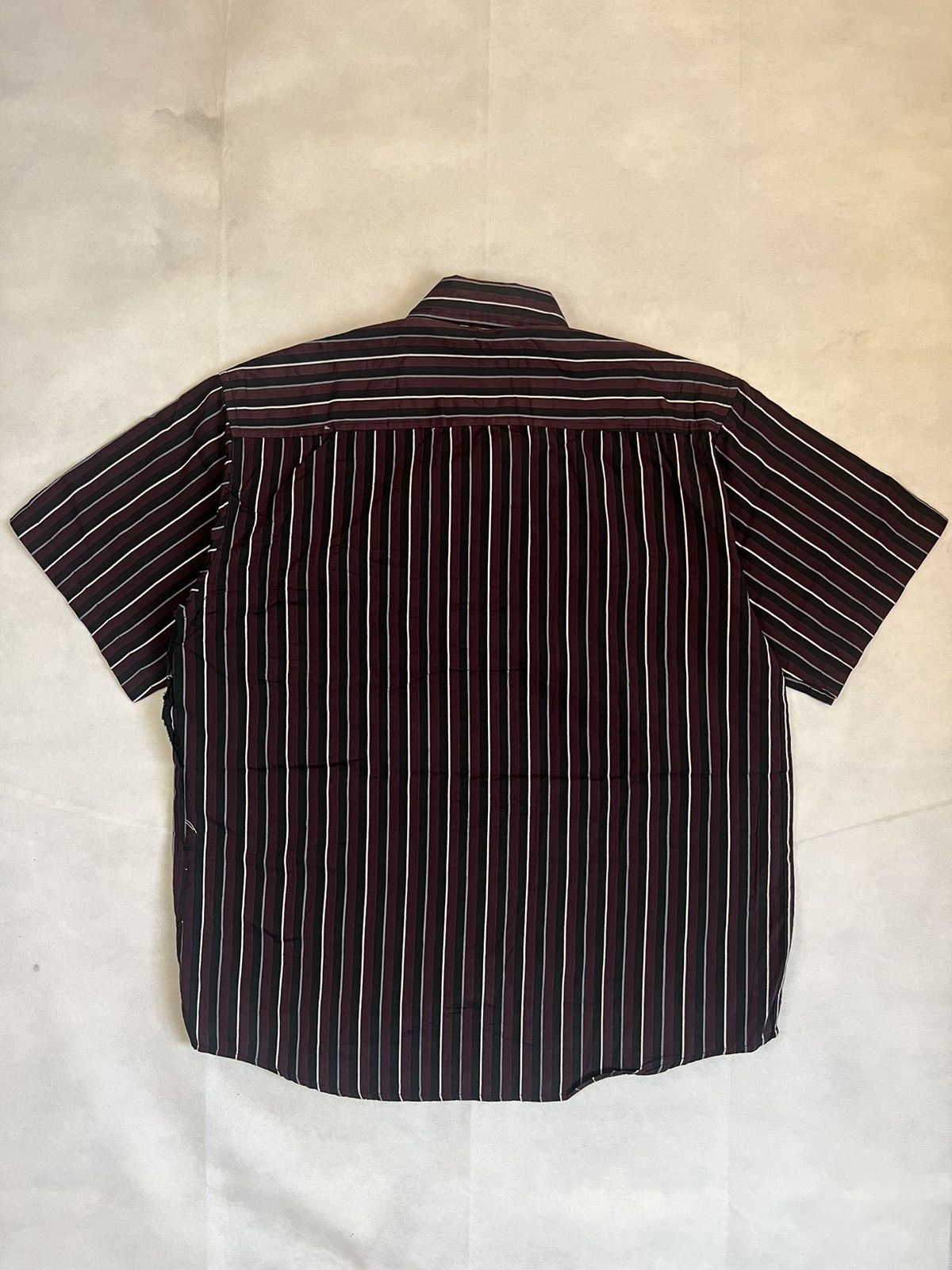 Coogi Vertical Stripe Knit Cotton Coogi Shirt Size US XXL / EU 58 / 5 - 7 Thumbnail