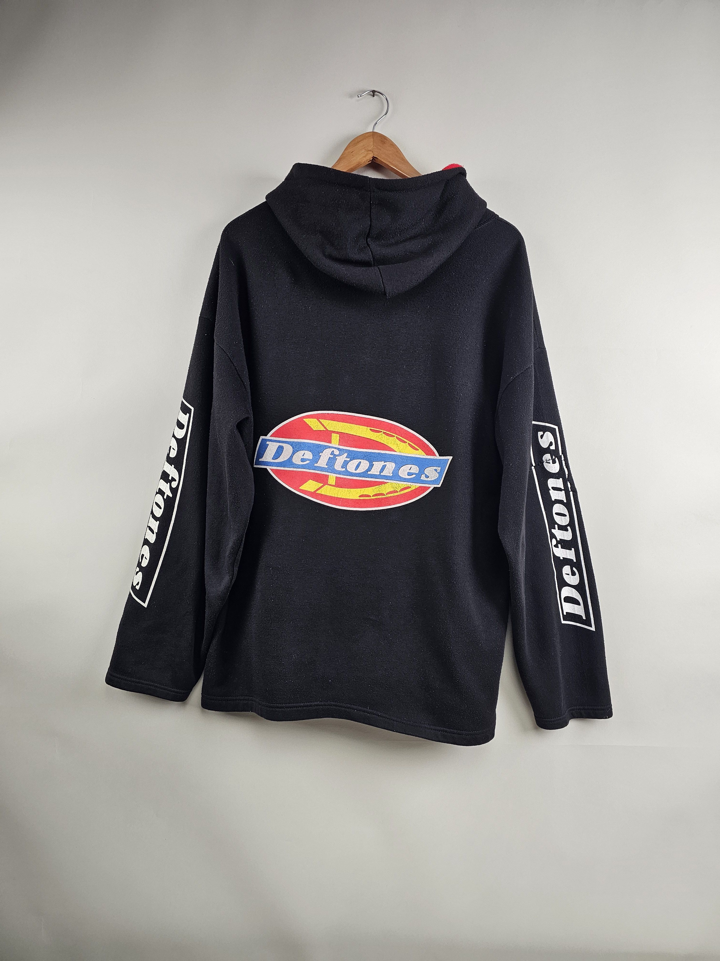 image of Band Tees x Rock Tees 90's Deftones Adrenaline Dickies Hoodie XL 23" 29" in Black, Men's