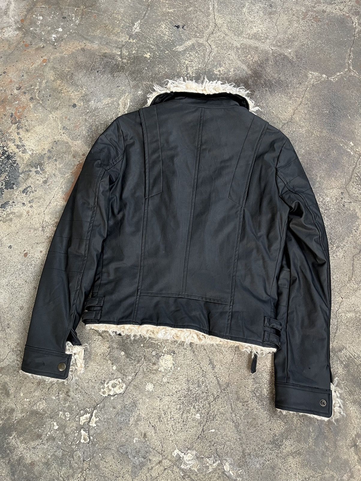 Isamu Katayama Backlash JAPANESE ATTACHMENT FUR BIKERS LEATHER JACKET GOTHIC PUNK Size US S / EU 44-46 / 1 - 10 Thumbnail