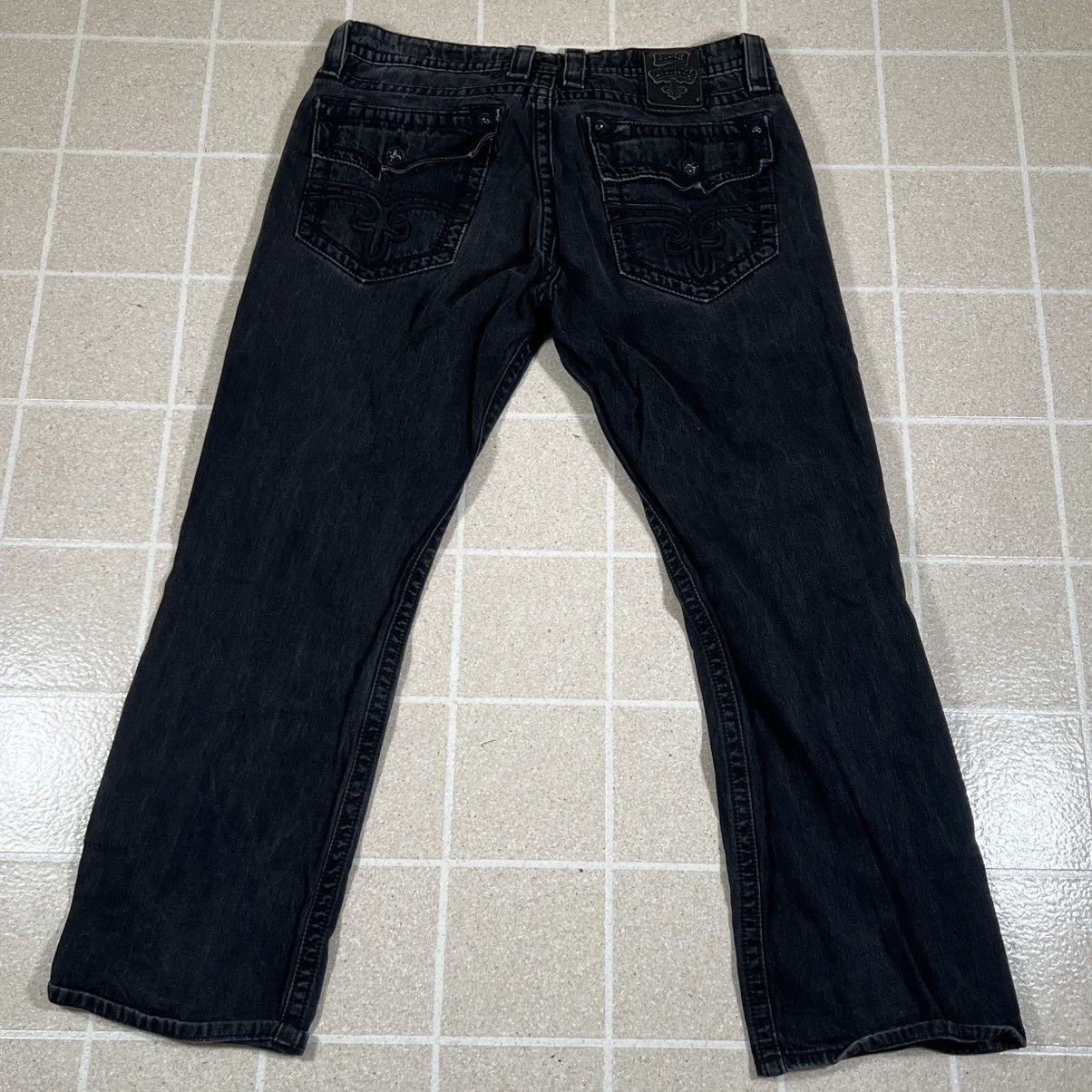 Rock Revival Rock Revival Mens Black Jean Sz 40 Steven Straight Denim Y2K Size US 40 / EU 56 - 1 Thumbnail