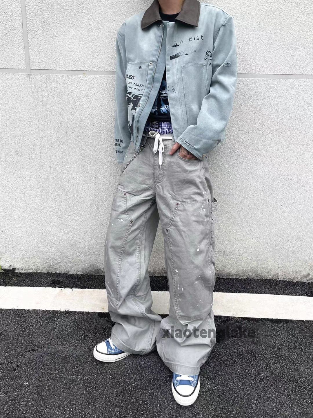 Vintage xtl retro loose baggy skate hiphop carpenter pants Size US 32 / EU 48 - 5 Thumbnail