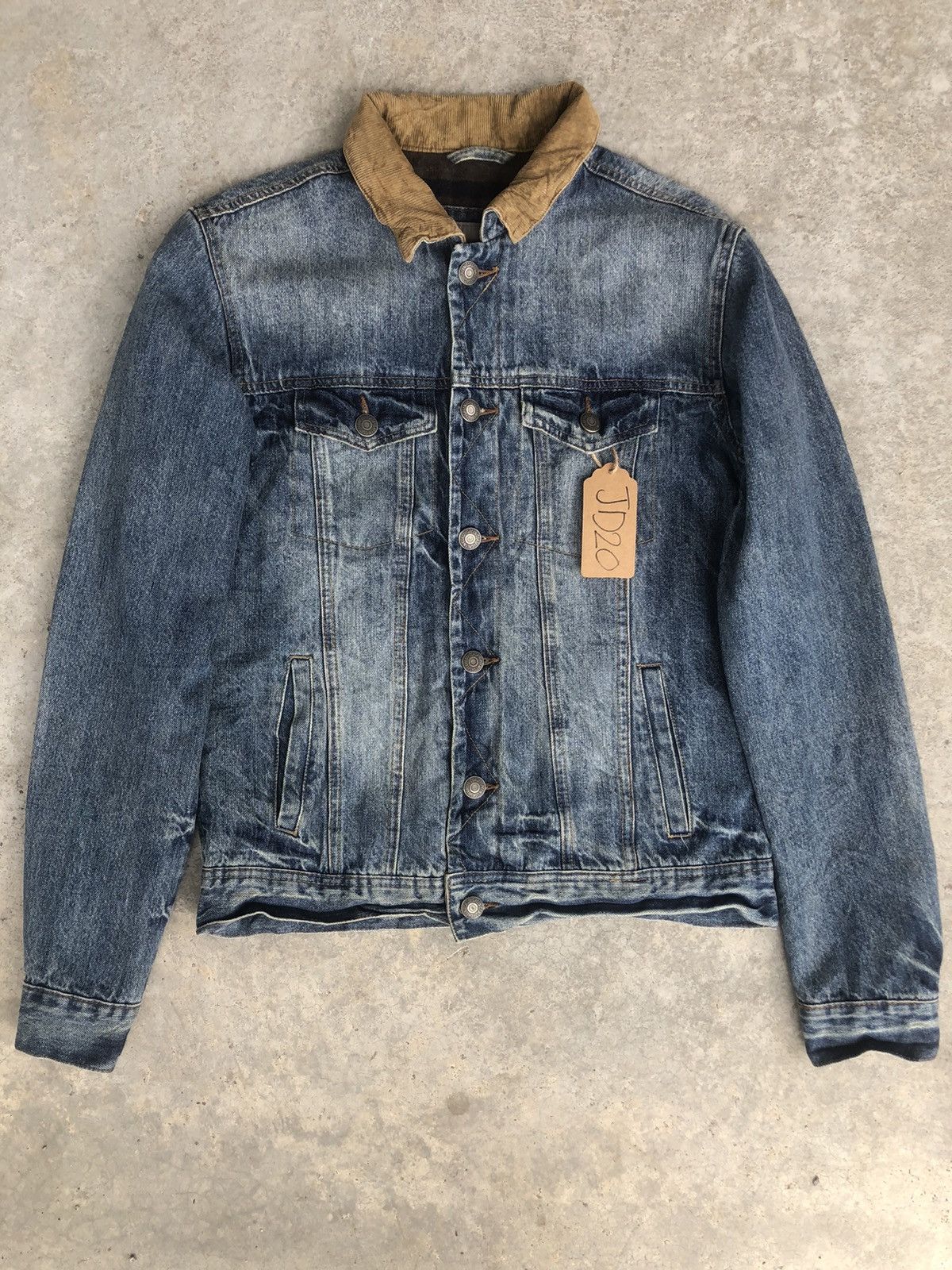 Japanese Brand Blanket Lined Green Denim Jacket Distressed Size US M / EU 48-50 / 2 - 5 Thumbnail