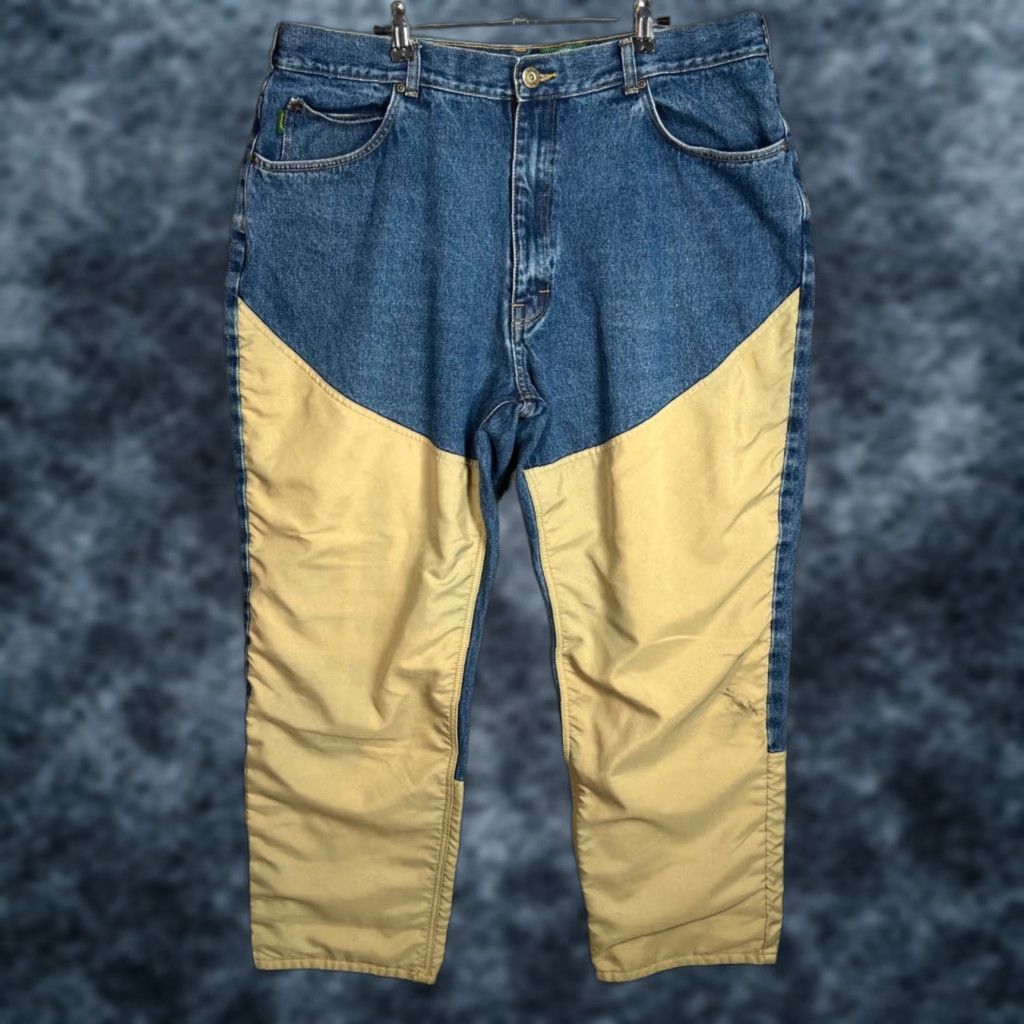 Vintage Cabela's Mens Pants Denim Nylon 42 x 30 Two-Tone Outdoor Straight Jeans Modern Vintage: No Size US 42 / EU 58 - 1 Thumbnail