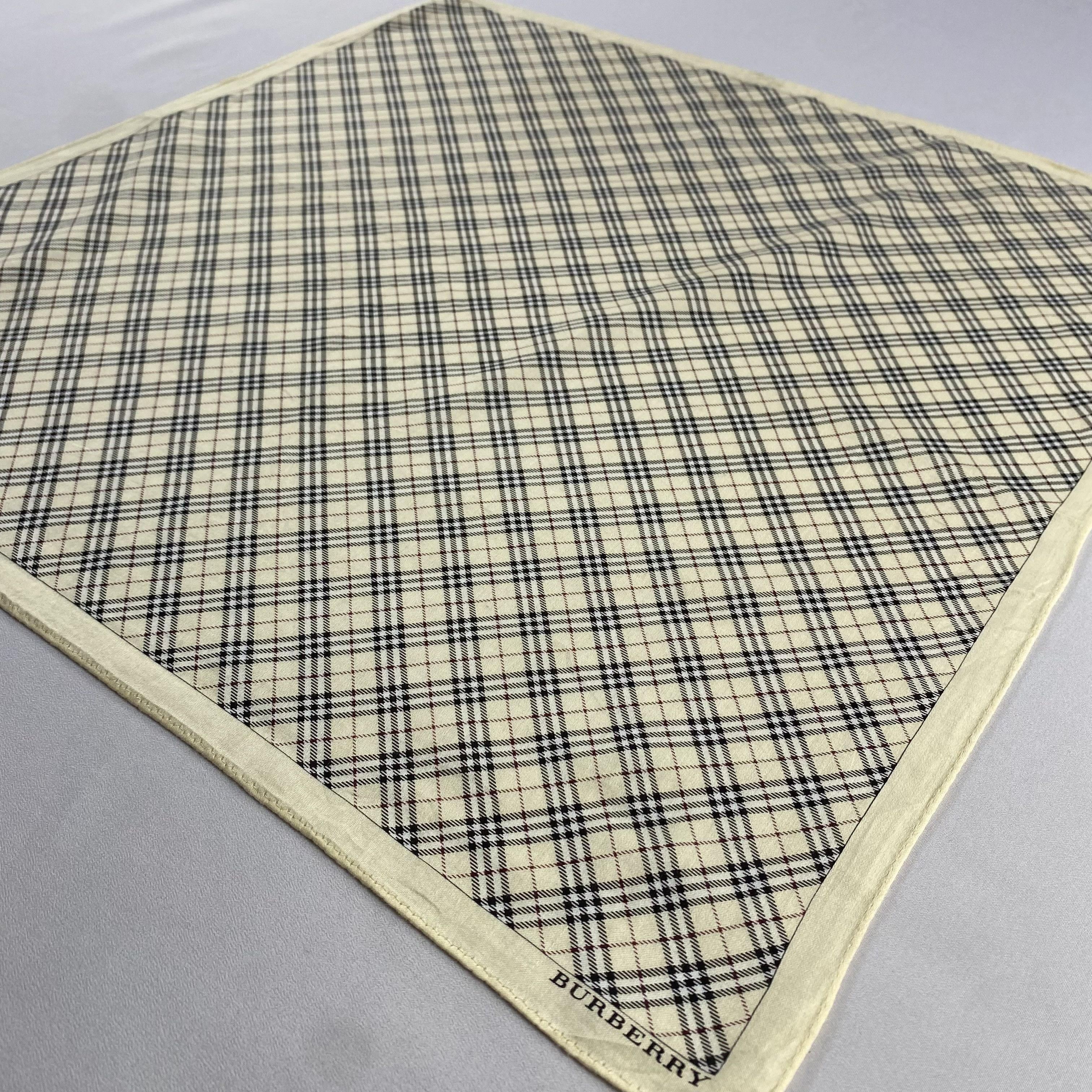 Burberry × Vintage Burberry Handkerchief / Neckerchief / Bandana-P587 Size ONE SIZE - 2 Thumbnail