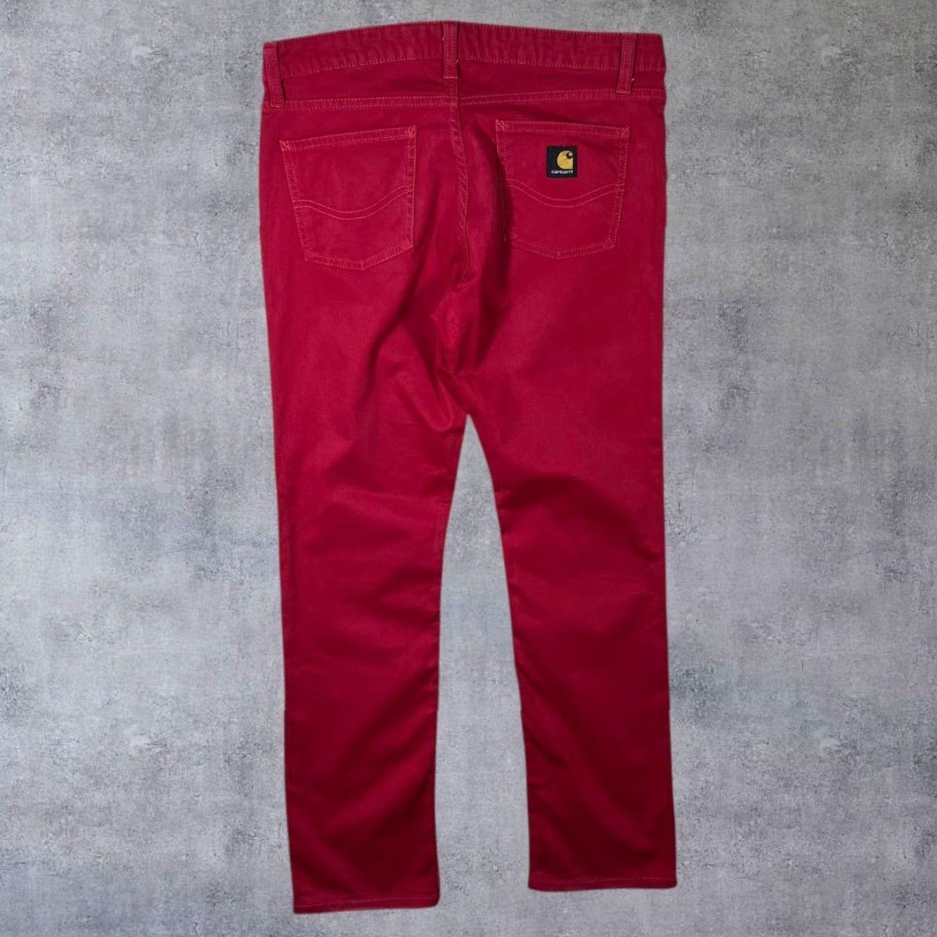 Carhartt Carhartt W' Texas Pant Red Straight Leg Regular Fit Chino Trousers 29 x 32 Mens Jeans/Bottoms Size US 29 - 3 Thumbnail
