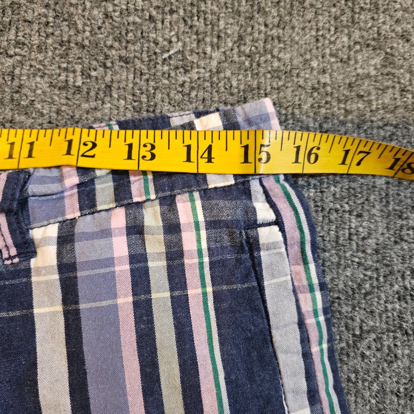 Polo Ralph Lauren VINTAGE Polo Jeans Co Ralph Lauren Short Womens 4 Bermuda Plaid Blue Preppy Casual Size 27" / US 4 / IT 40 - 6 Thumbnail