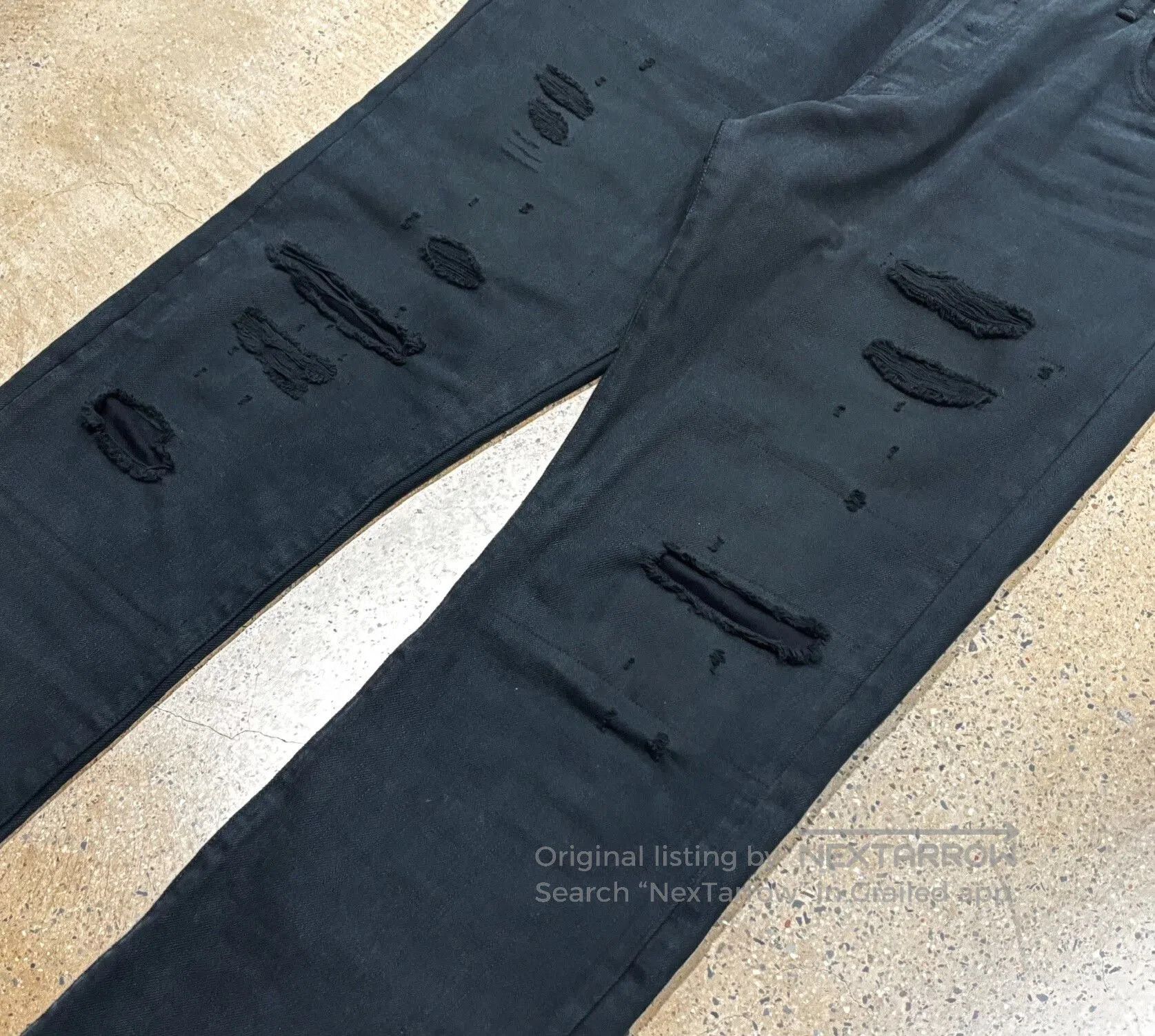 Visvim visvim damaged black jeans W34L30. Size US 34 / EU 50 - 5 Thumbnail