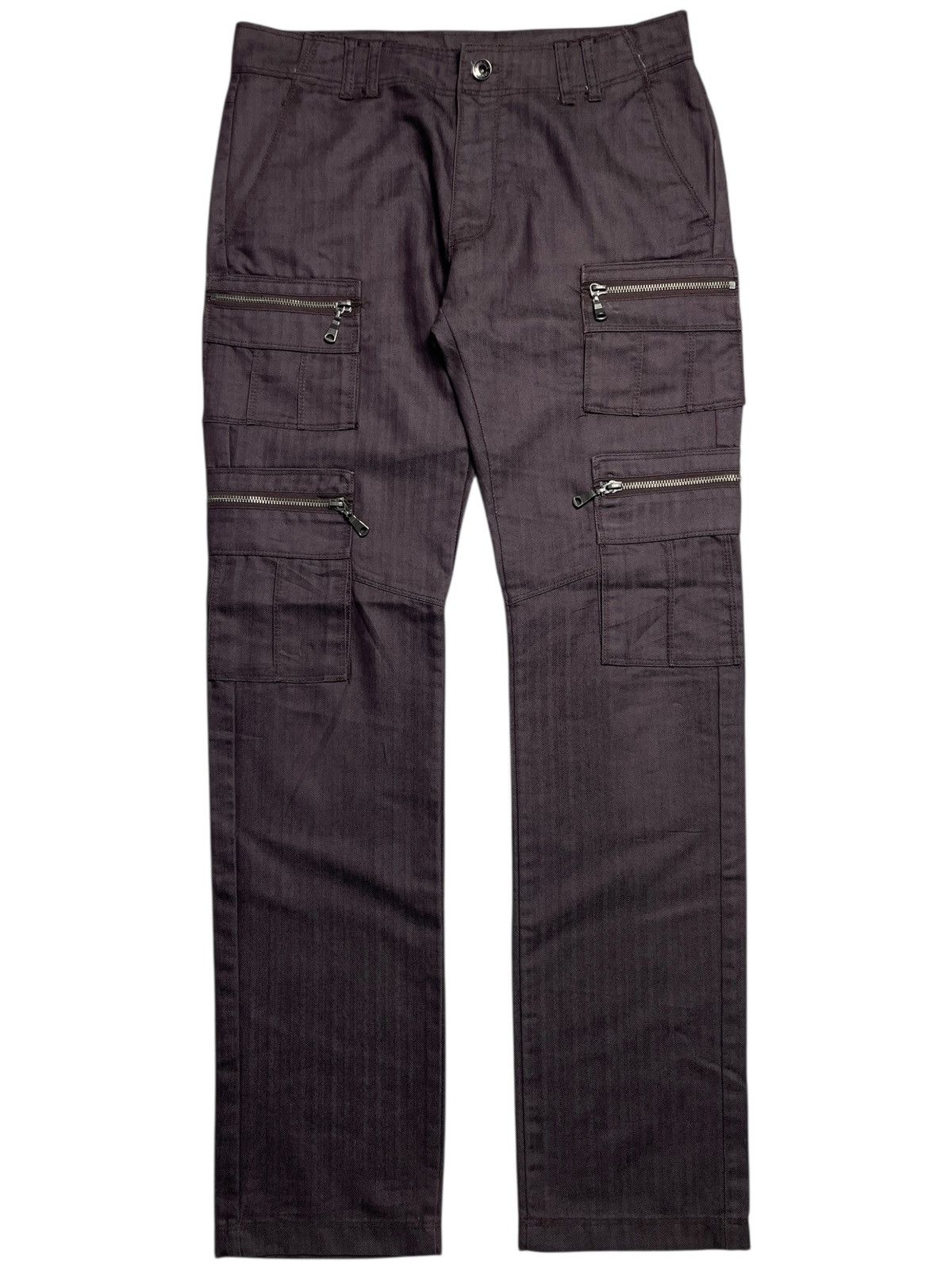 If Six Was Nine SEMANTIC DESIGN BONDAGE PUNK FLARE BOOTCUT FADED