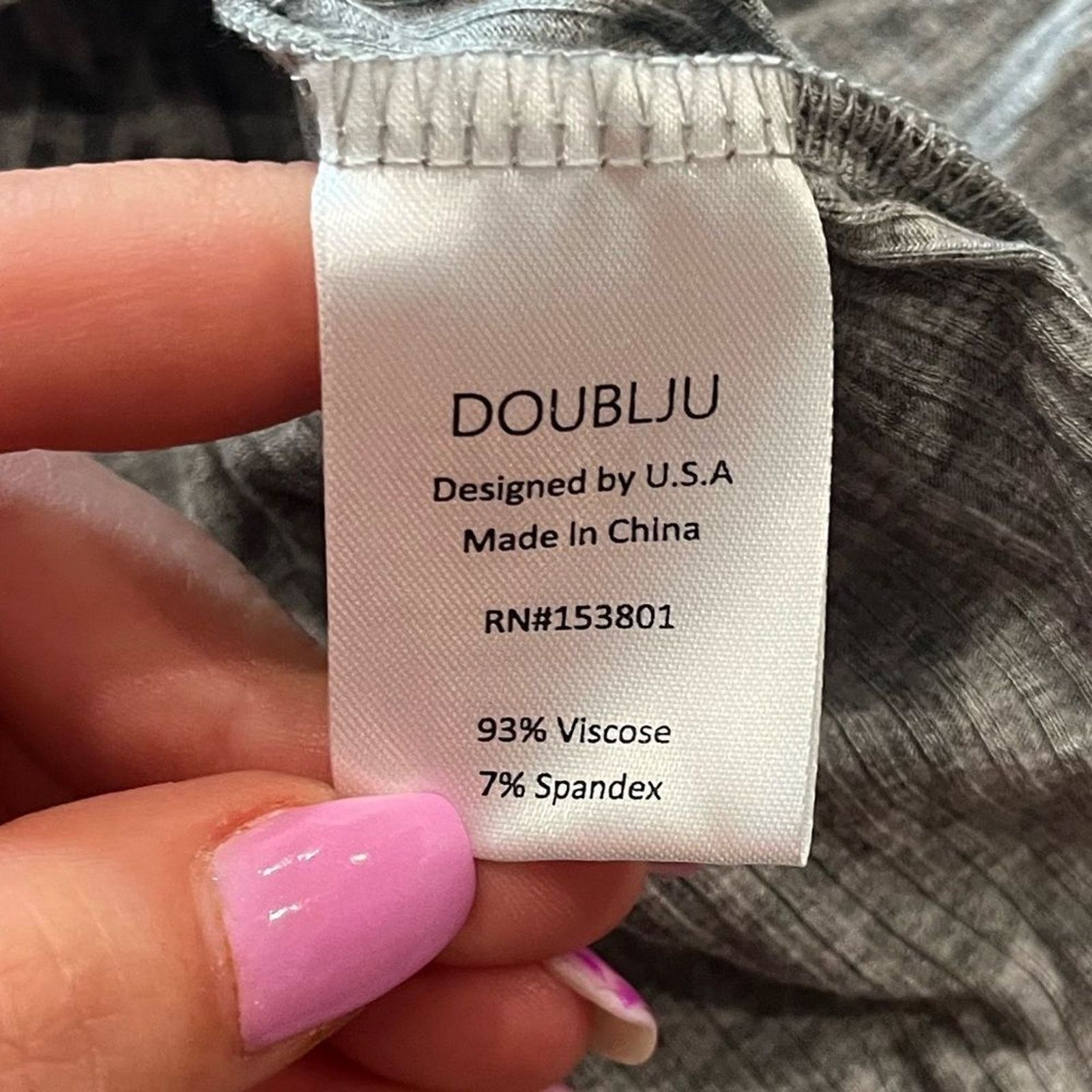 Vintage NWT Doubleju Light Gray Long Sleeve Ribbed Henley Top Size S Size S / US 4 / IT 40 - 2 Thumbnail