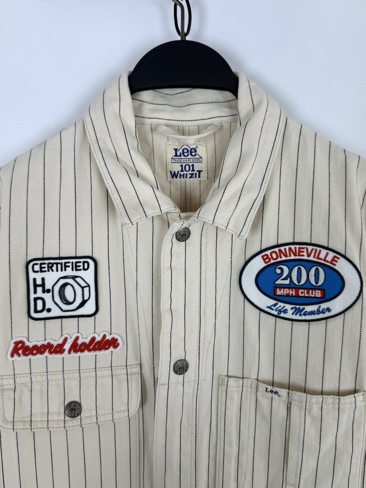 Lee Lee 101 Whizit Gaz Station Herringbone Cotton Coveralls M Size US 32 / EU 48 - 4 Thumbnail