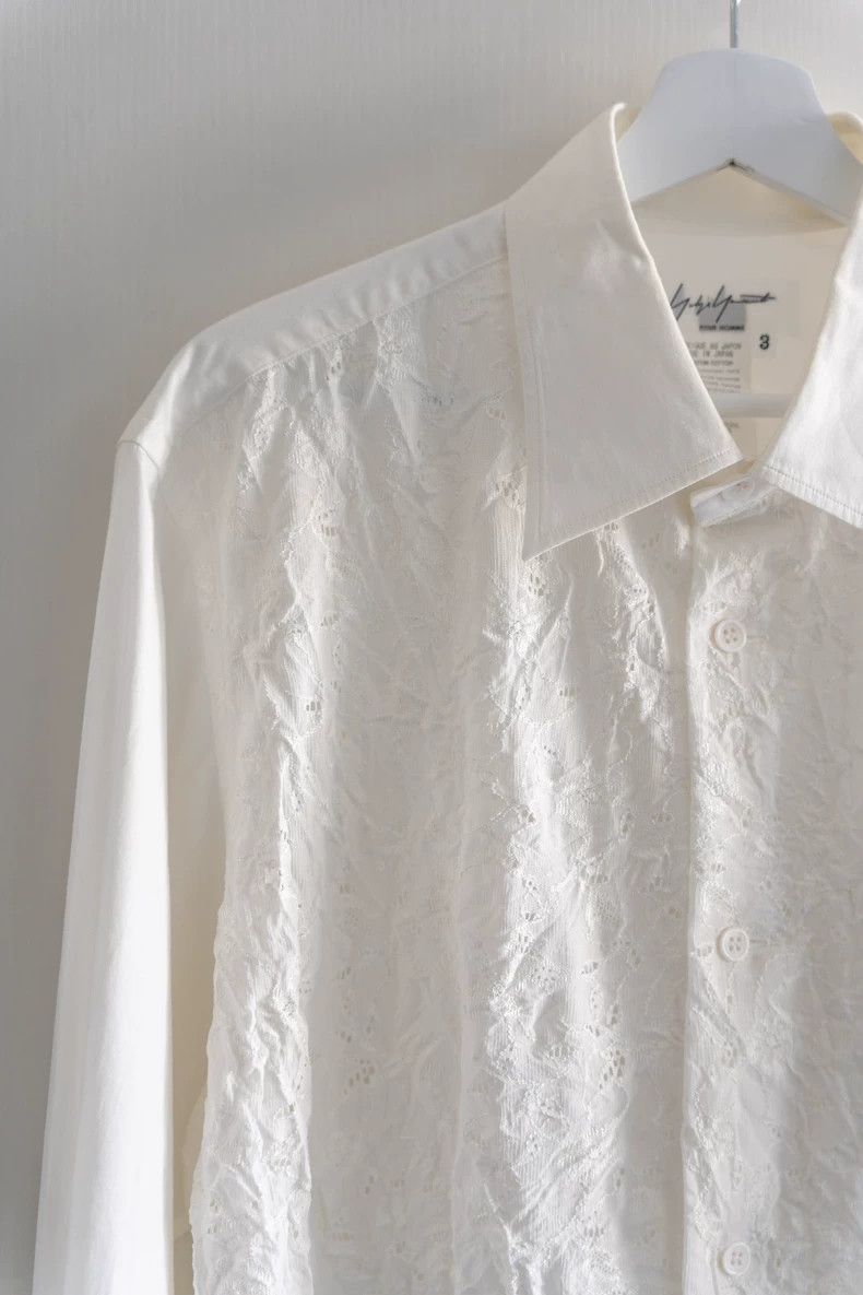 Yohji Yamamoto Yohji Yamamoto 06 SS stamen cutout shirt 2505-Nextarrow Size US XL / EU 56 / 4 - 5 Thumbnail
