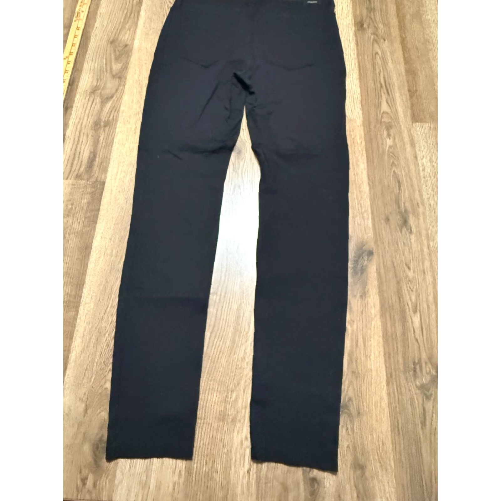 Vintage Liverpool Jeans Women's 4/27 Black Skinny Pockets 38" Length Size 26" / US 2 / IT 38 - 2 Thumbnail