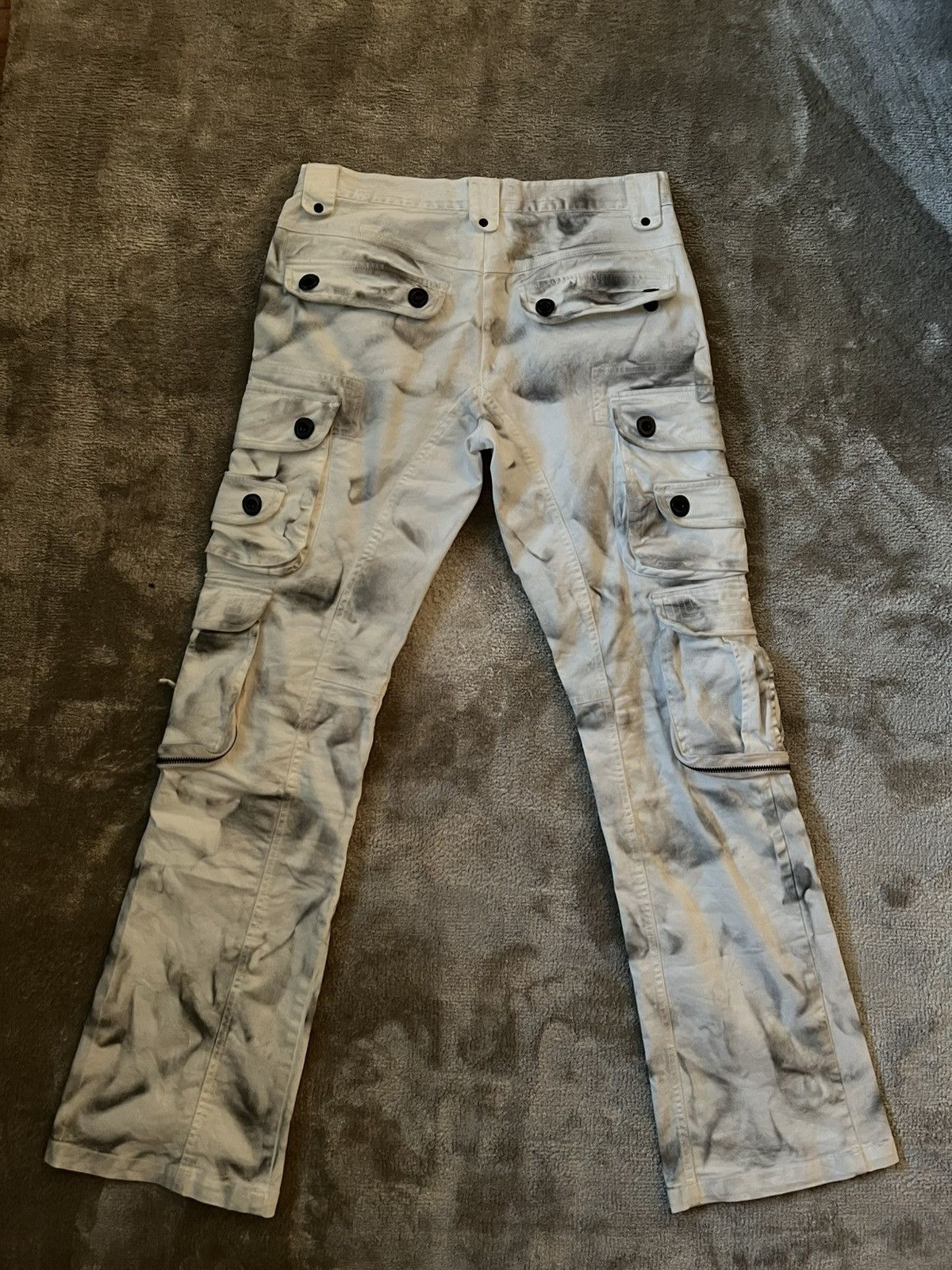 Japanese Brand Xfrm Gas Mask Cargo Tassel Trousers Size US 30 / EU 46 - 2 Thumbnail