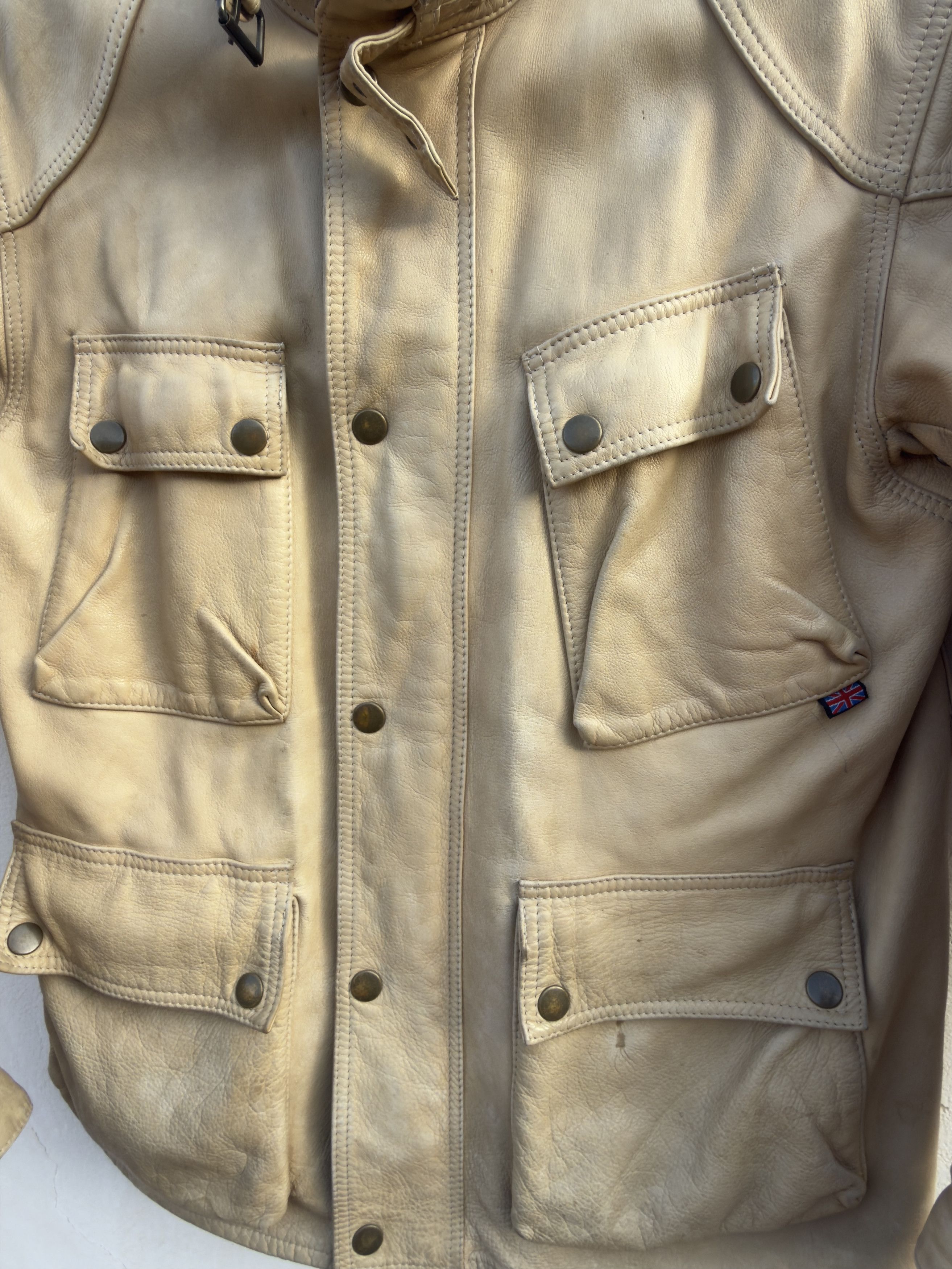 Belstaff 🚦Belstaff panther leather biker jacket size L 52it Size US L / EU 52-54 / 3 - 3 Thumbnail
