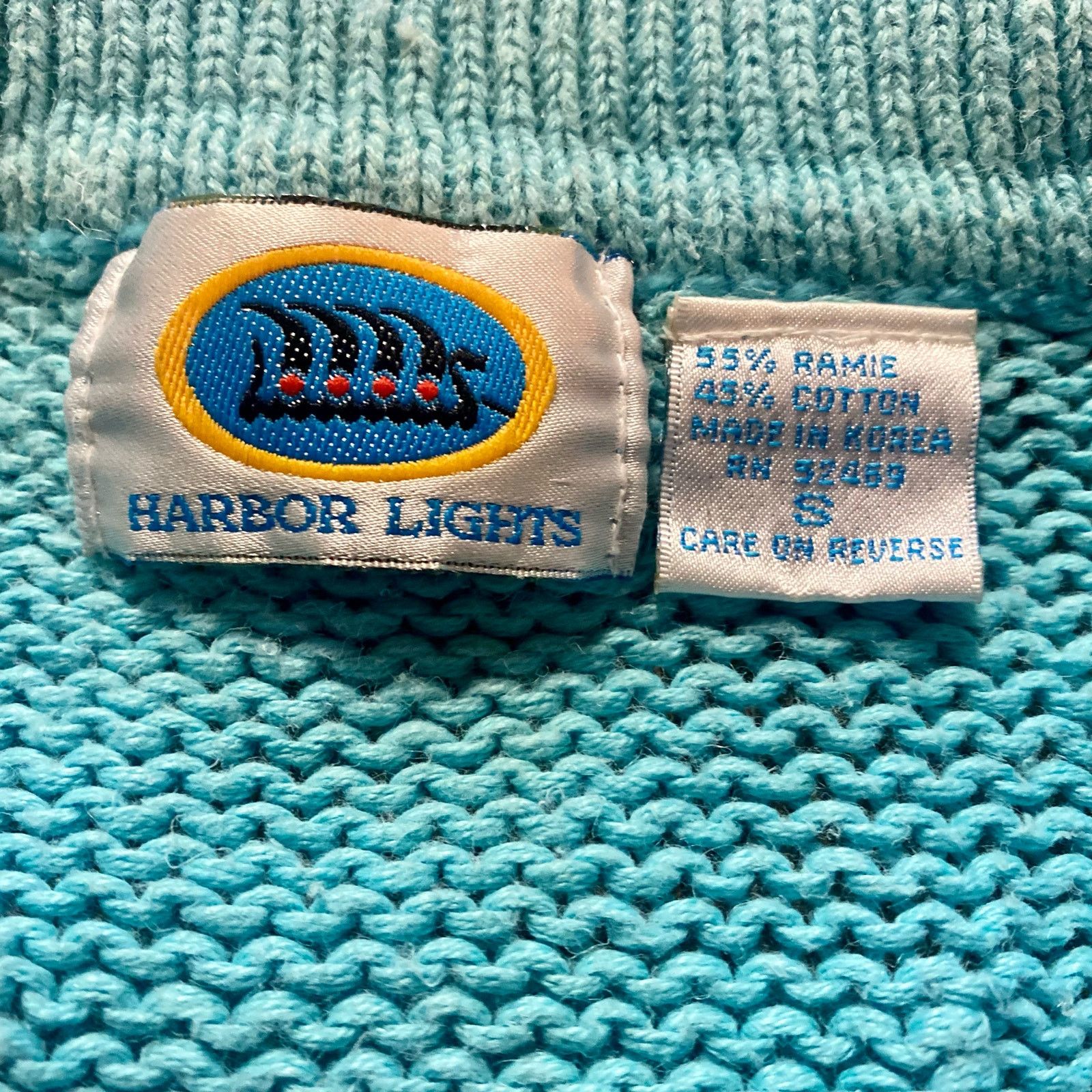 Vintage Harbor Lights Vintage Blue Ramie Knit Sweater Womens Small Size S / US 4 / IT 40 - 10 Thumbnail