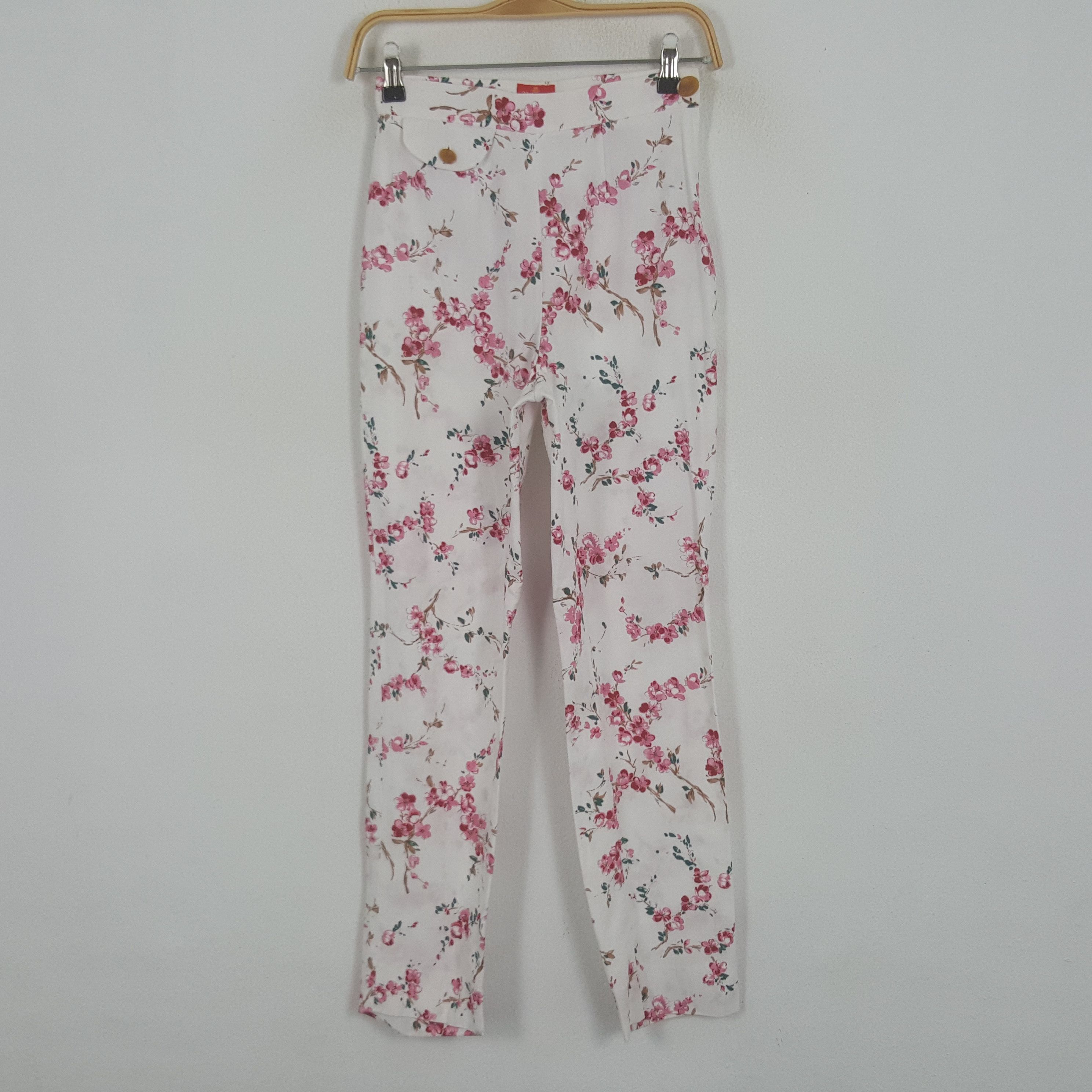 Vivienne Westwood Vintage Vivienne Westwood Red Label Flower Design Pants Size 24" / US 00 / IT 34 - 1 Thumbnail