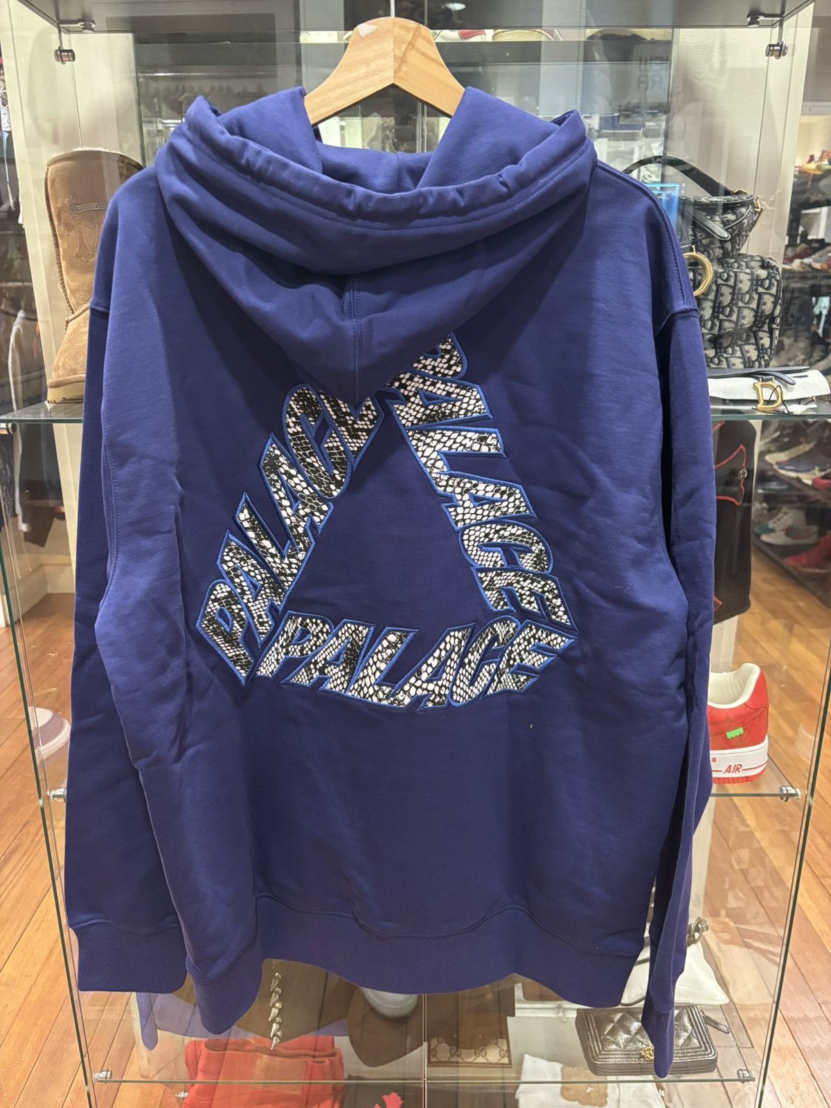 Palace Palace P-3 Snake Appliqué Hoodie Blue Size US XXL / EU 58 / 5 - 2 Thumbnail