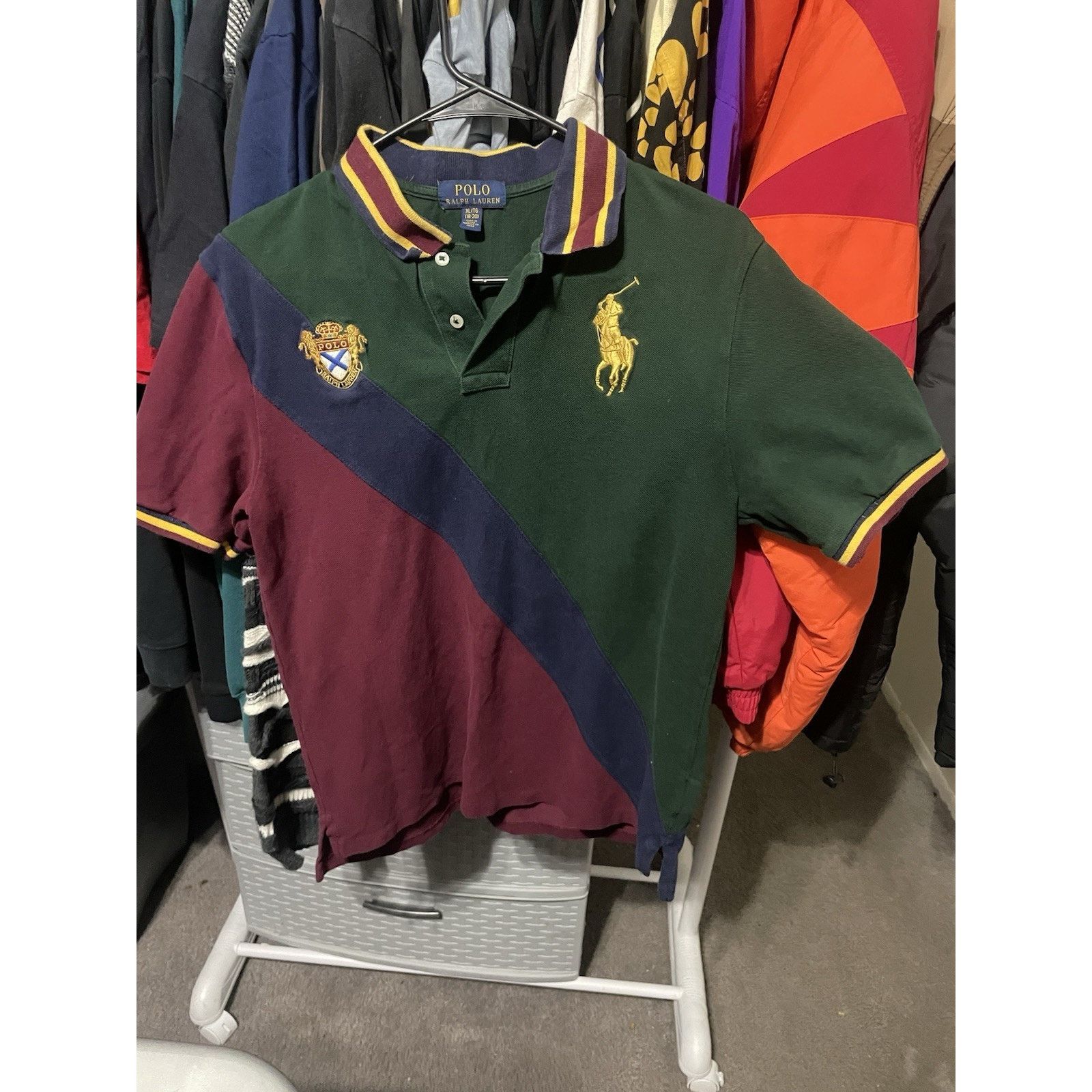 Polo Ralph Lauren Size Youth XL men’s S- Polo Ralph Lauren Colorblock Big Pony Size US S / EU 44-46 / 1 - 1 Thumbnail