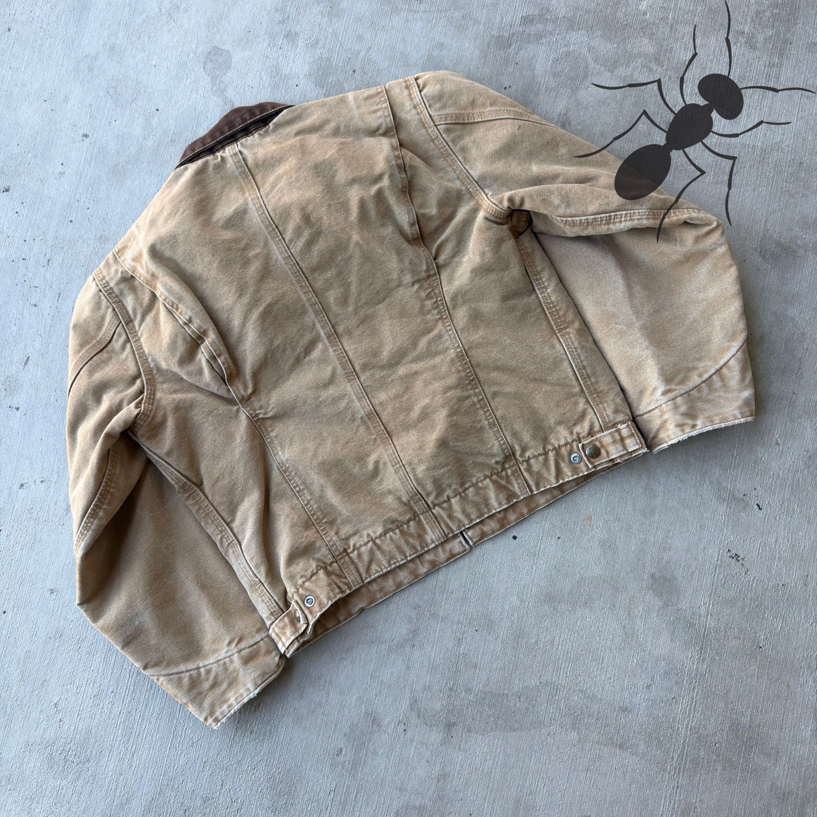 Carhartt × Vintage Carhartt WOMENS WJ097 CML brown Detroit work wear jacket Size US L / EU 52-54 / 3 - 6 Thumbnail
