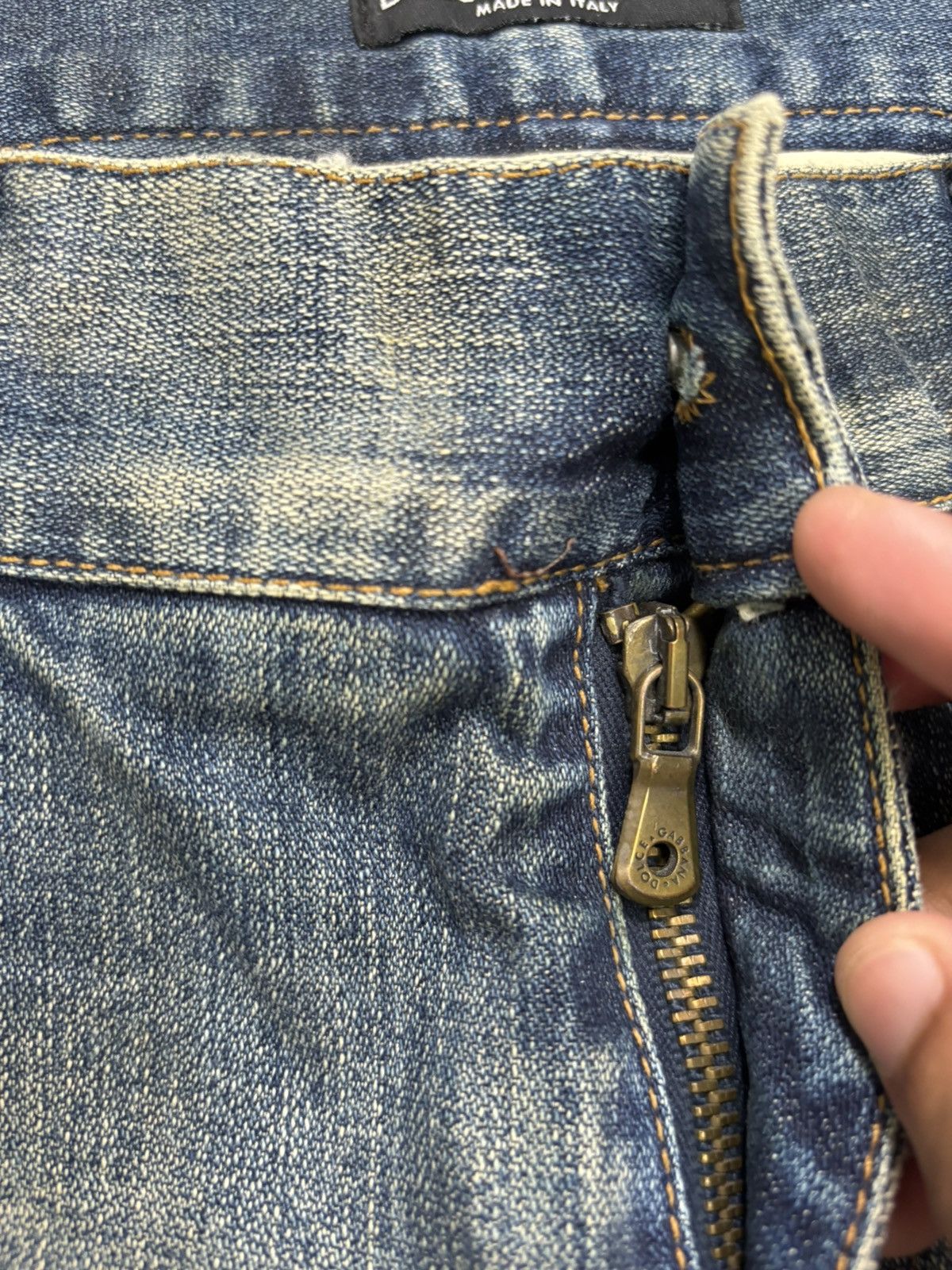 Dolce & Gabbana × Undercover Archived 🇮🇹 Dolce & Gabbana DG Distressed Denim Jeans Size US 34 / EU 50 - 11 Thumbnail