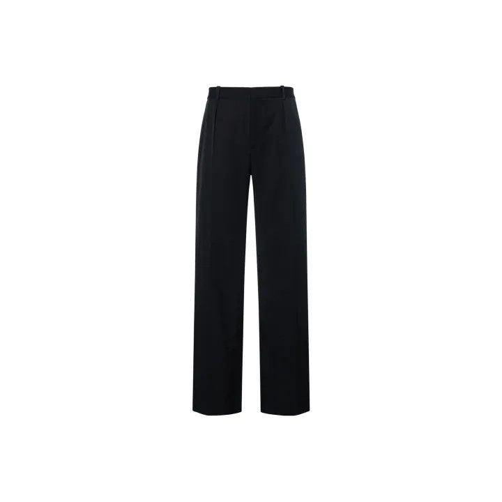 Saint Laurent Paris Saint Laurent Black High-Waisted Trousers Size US 44 / EU 60 - 1 Thumbnail