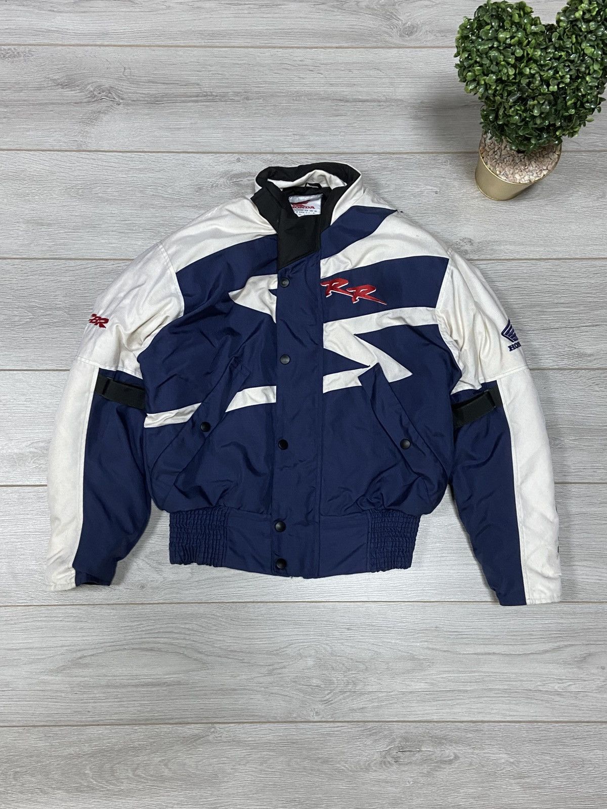 Honda Honda vintage big logo protection racing jacket big logo Size US M / EU 48-50 / 2 - 1 Thumbnail