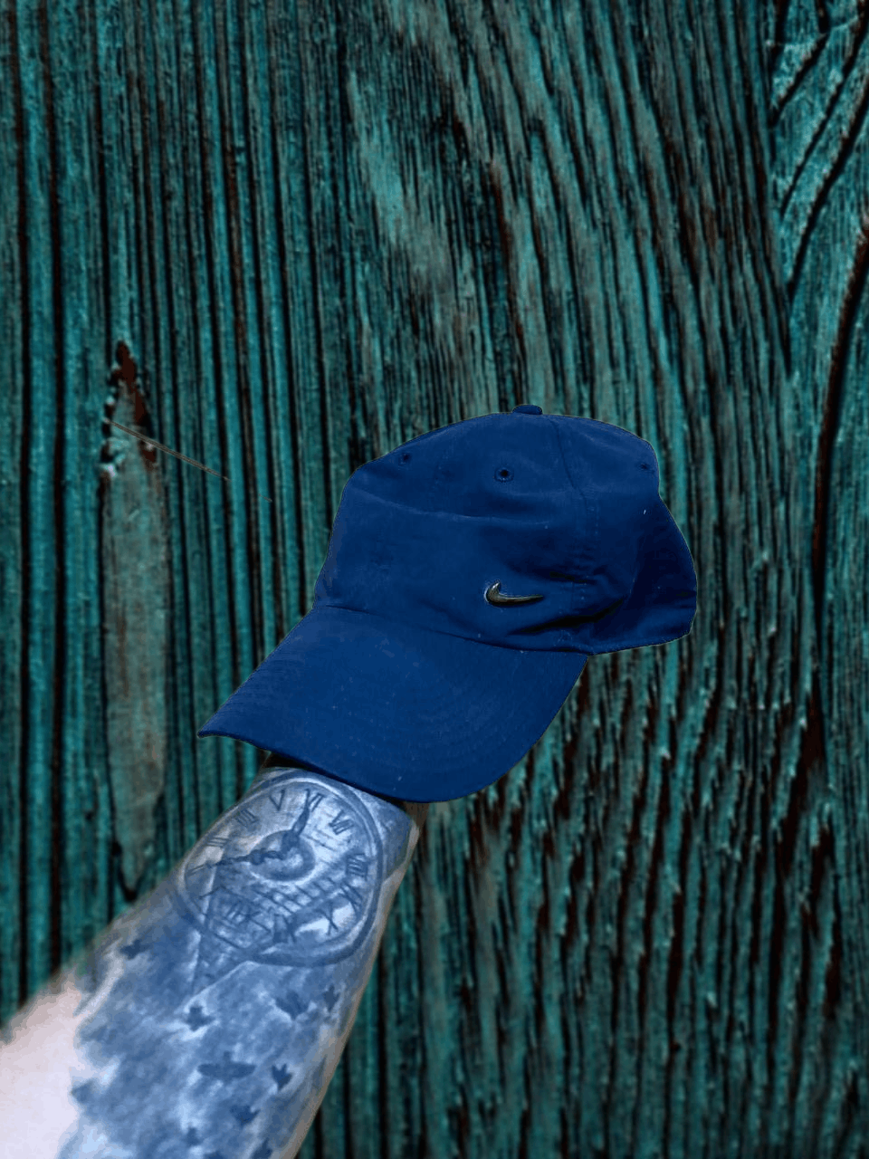 Nike Y2K VINTAGE Cap Blue Logo Metal NIKE Size ONE SIZE - 1 Thumbnail