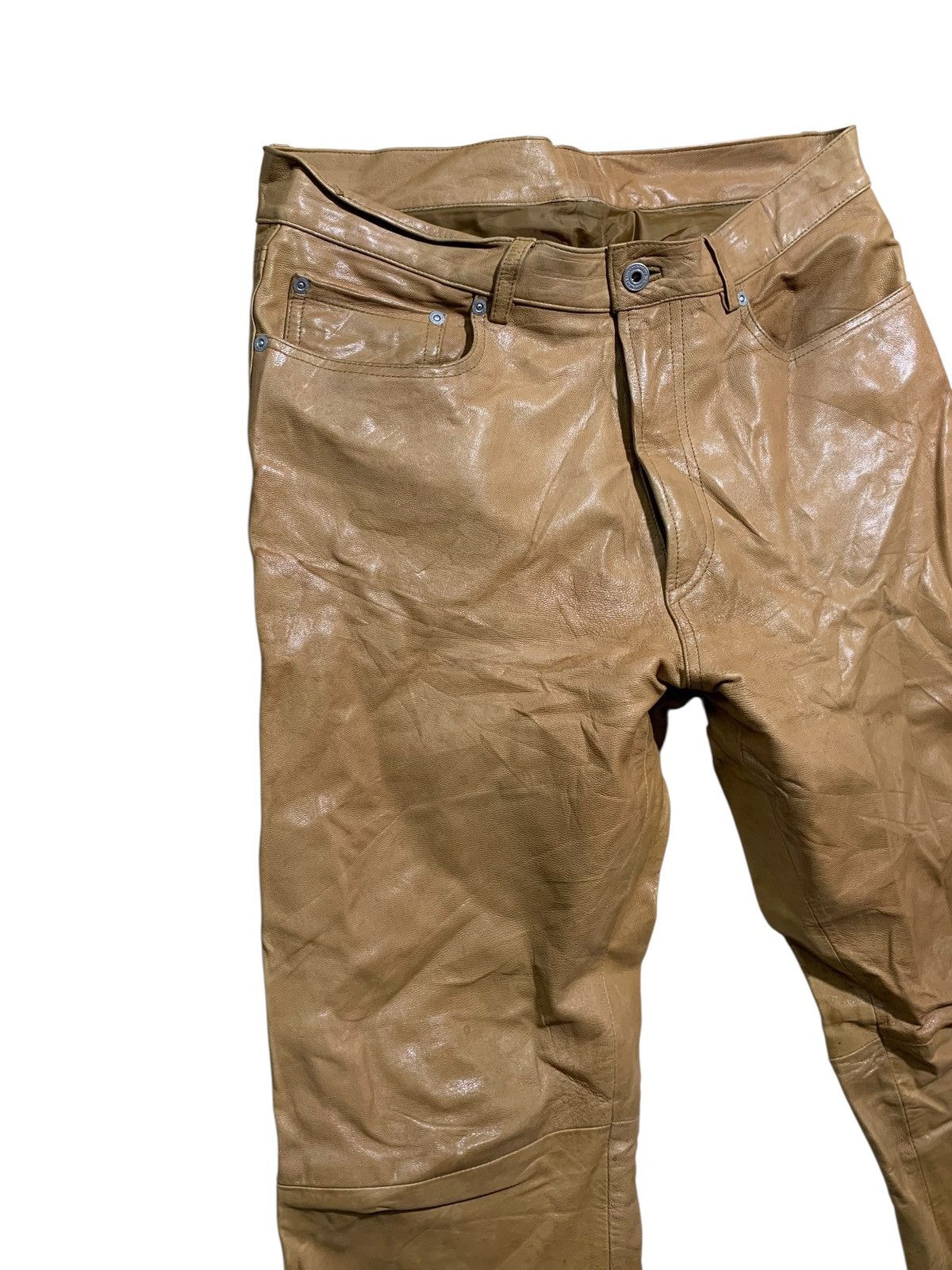 Japanese Brand 🔥MENS TENORAS LEATHER PANT W35 Size US 35 - 3 Thumbnail