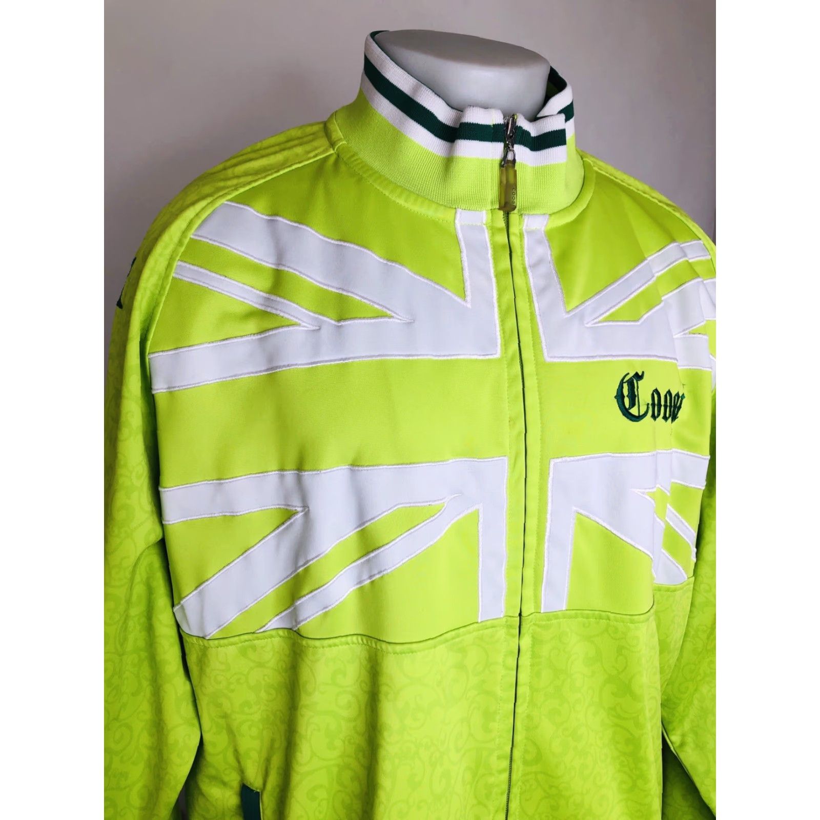 Coogi COOGI Embroidered Flag Mens 3XL Floral Paisley Jacket Green Jacket Mens 3XL Embroidered Flag COOGI Size US XXL / EU 58 / 5 - 3 Thumbnail
