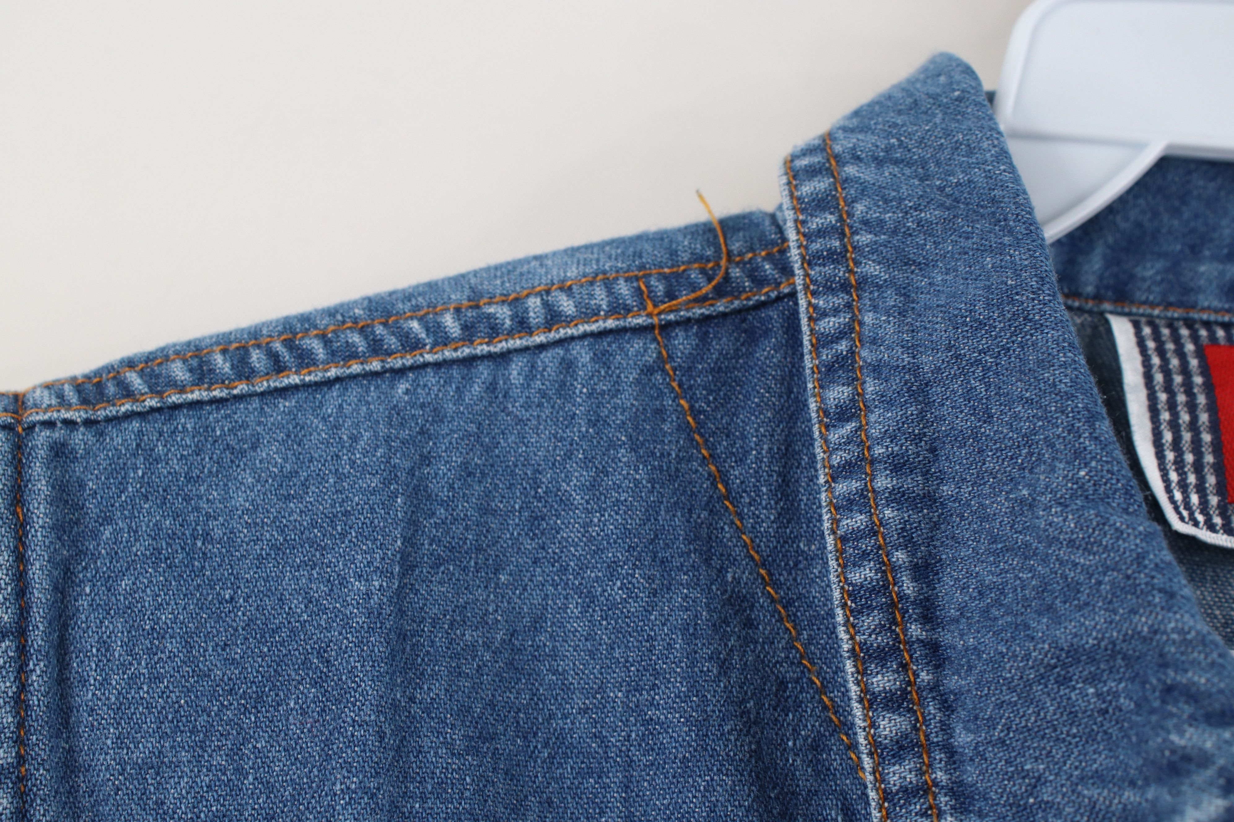 Vintage Vintage 90s Y2K Babydoll Full Zip Denim Jean Vest Jacket Size L / US 10 / IT 46 - 4 Thumbnail