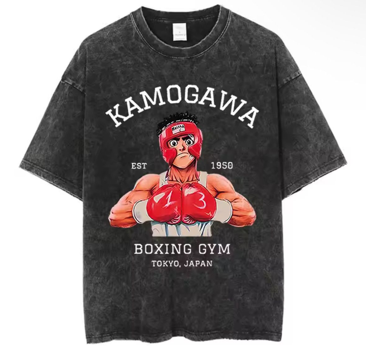 Japanese Brand Y2K Vintage Kamogawa Boxing Washed Short Sleeve T-Shirt Size US L / EU 52-54 / 3 - 1 Thumbnail