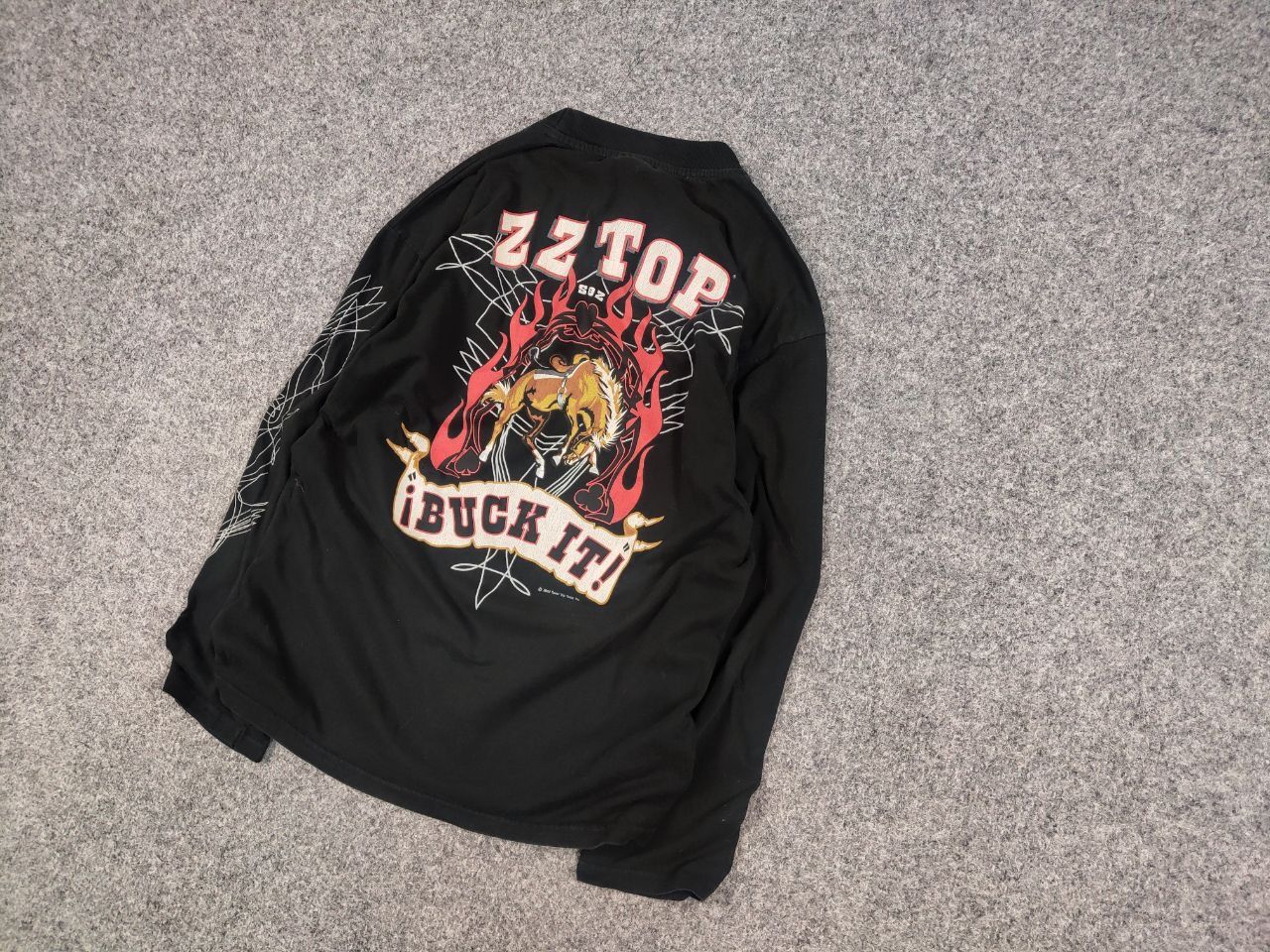 Band Tees Vintage ZZ Top 2002 Buck in Tour T Shirt Longsleeve Size US S / EU 44-46 / 1 - 3 Thumbnail