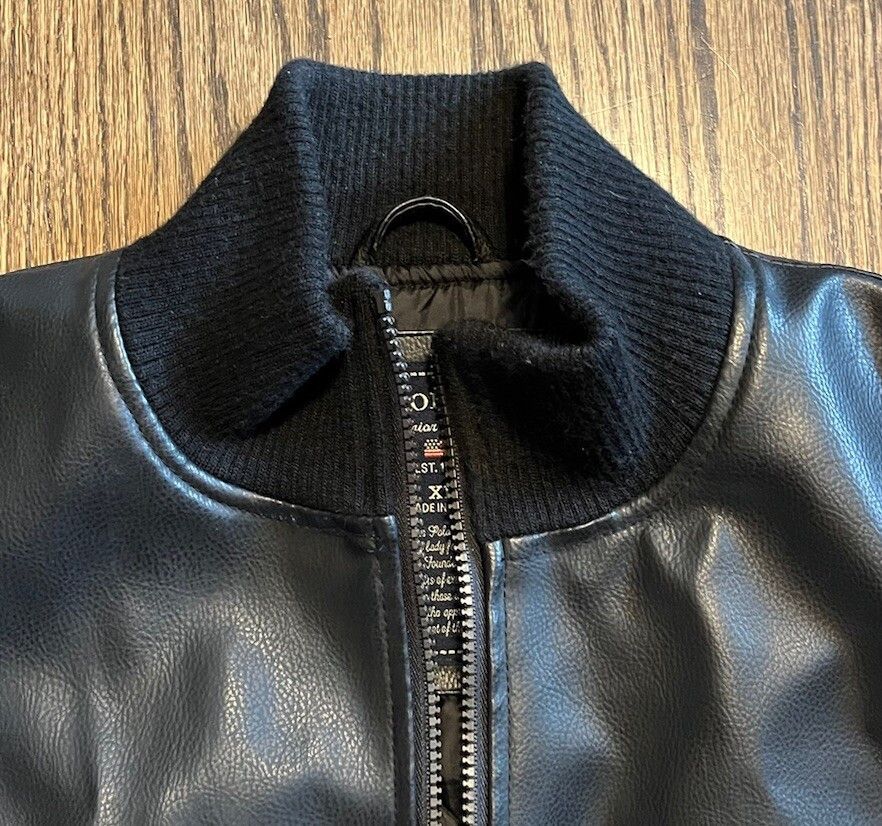 U.S. Polo Assn. Vintage US Polo Assn Black Leather Bomber Jacket Size XL Size US XL / EU 56 / 4 - 3 Thumbnail