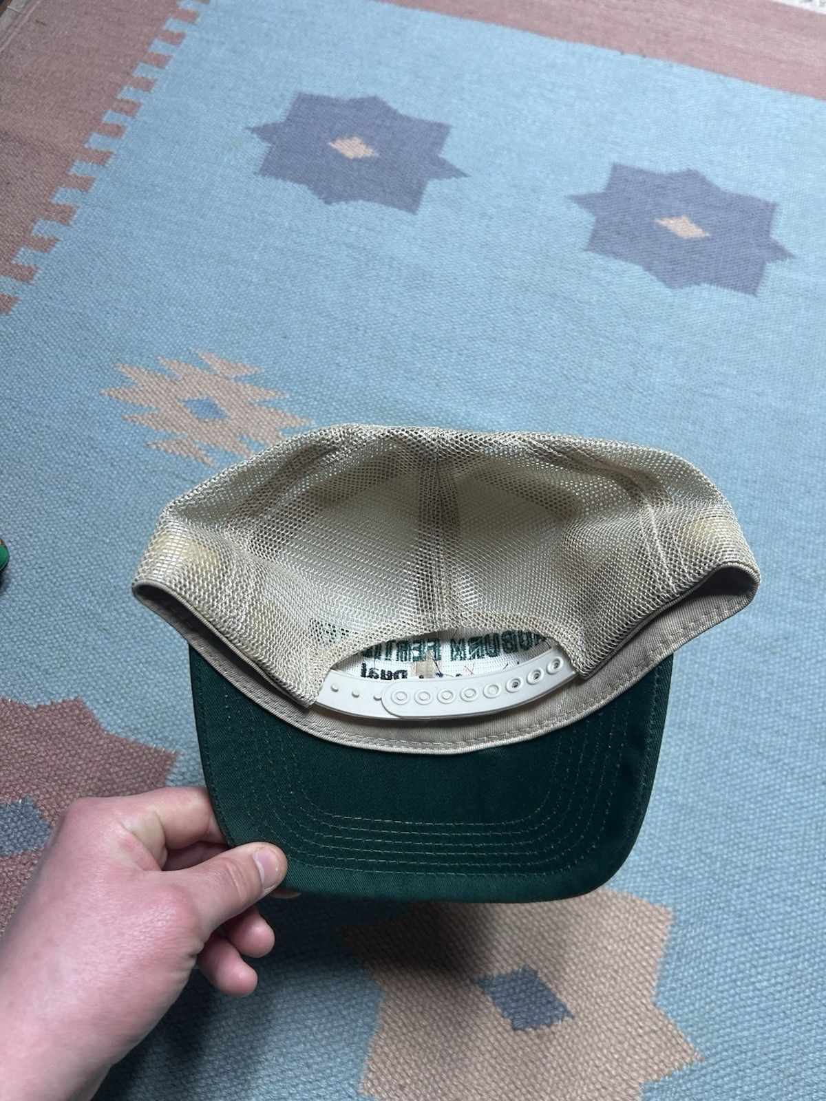 Vintage Vtg trucker hat mesh auburn fertilizer Quadris made in USA Size ONE SIZE - 4 Thumbnail