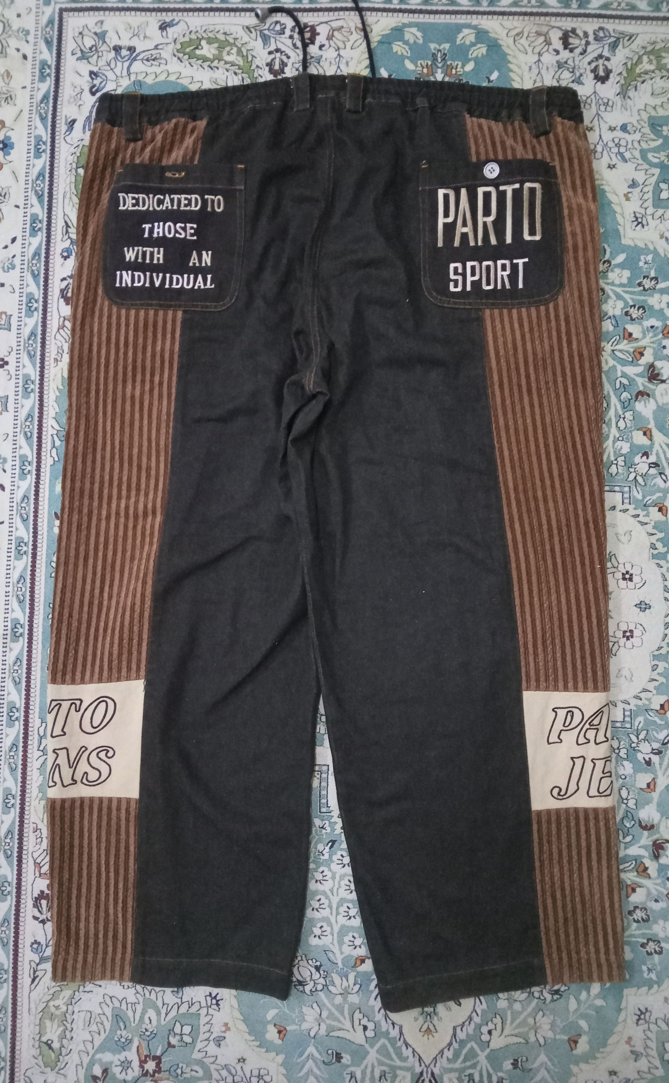 Japanese Brand Vintage Parto Sports Baggy Pants Size US 44 / EU 60 - 2 Thumbnail