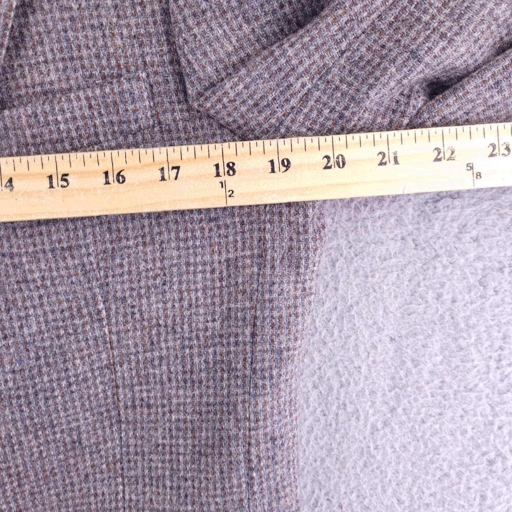 Stafford Stafford Blazer Mens 40 Wool Tweed Brown Coat Jacket Top Sport 2 Piece Regular Size 40 Mens Brown Wool Tweed Stafford Blazer Size 40R - 4 Thumbnail
