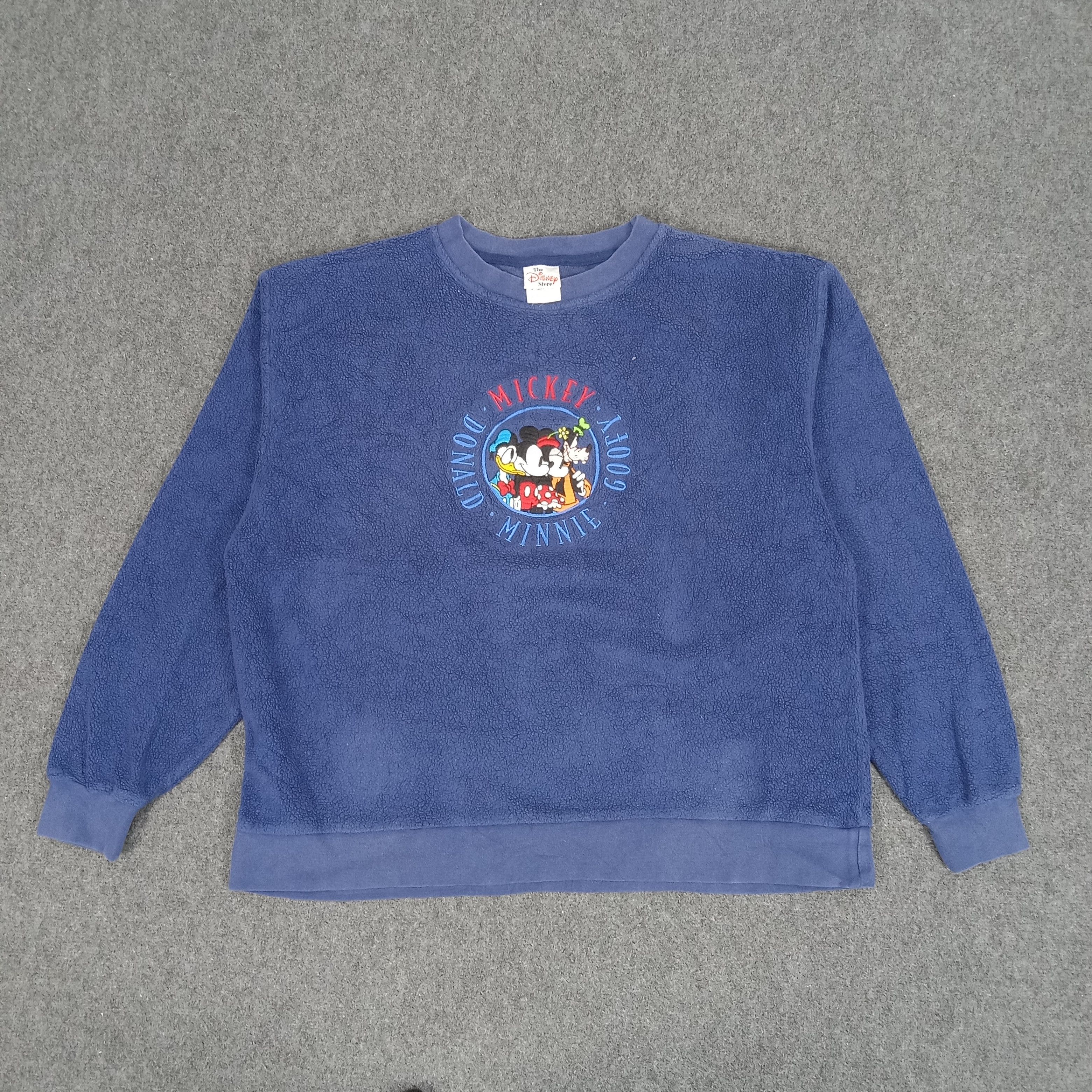 Disney × Mickey Mouse × Vintage Mickey Mouse Disney Embroidery Logo Sweatshirt Size US XL / EU 56 / 4 - 1 Thumbnail