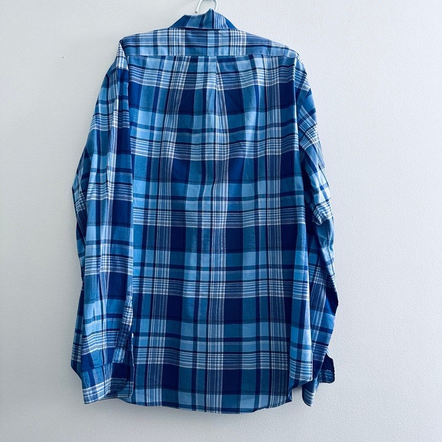 Ralph Lauren Ralph Lauren blue plaid classic fit button down Size US L / EU 52-54 / 3 - 3 Thumbnail