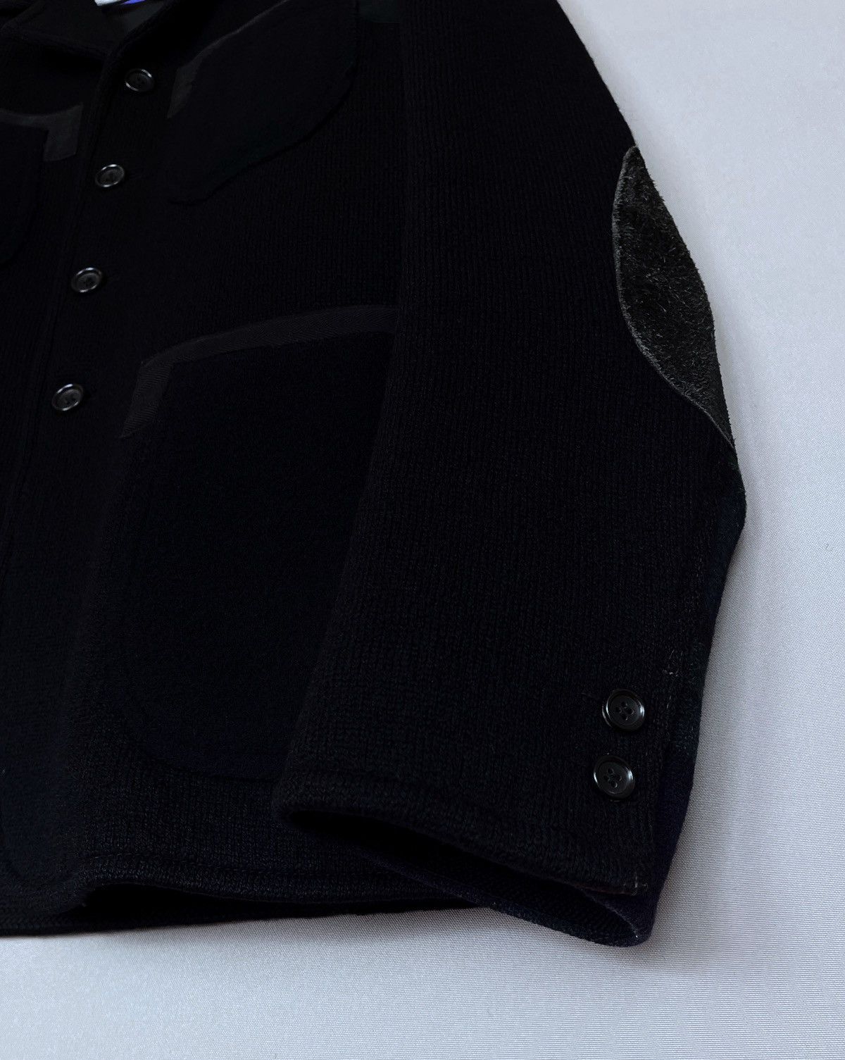 Comme des Garcons × Comme des Garcons Homme Plus × Junya Watanabe 🔥RUNWAY 2011 JUNYA WATANABE WOOL PANELED JACKET Size US L / EU 52-54 / 3 - 13 Thumbnail