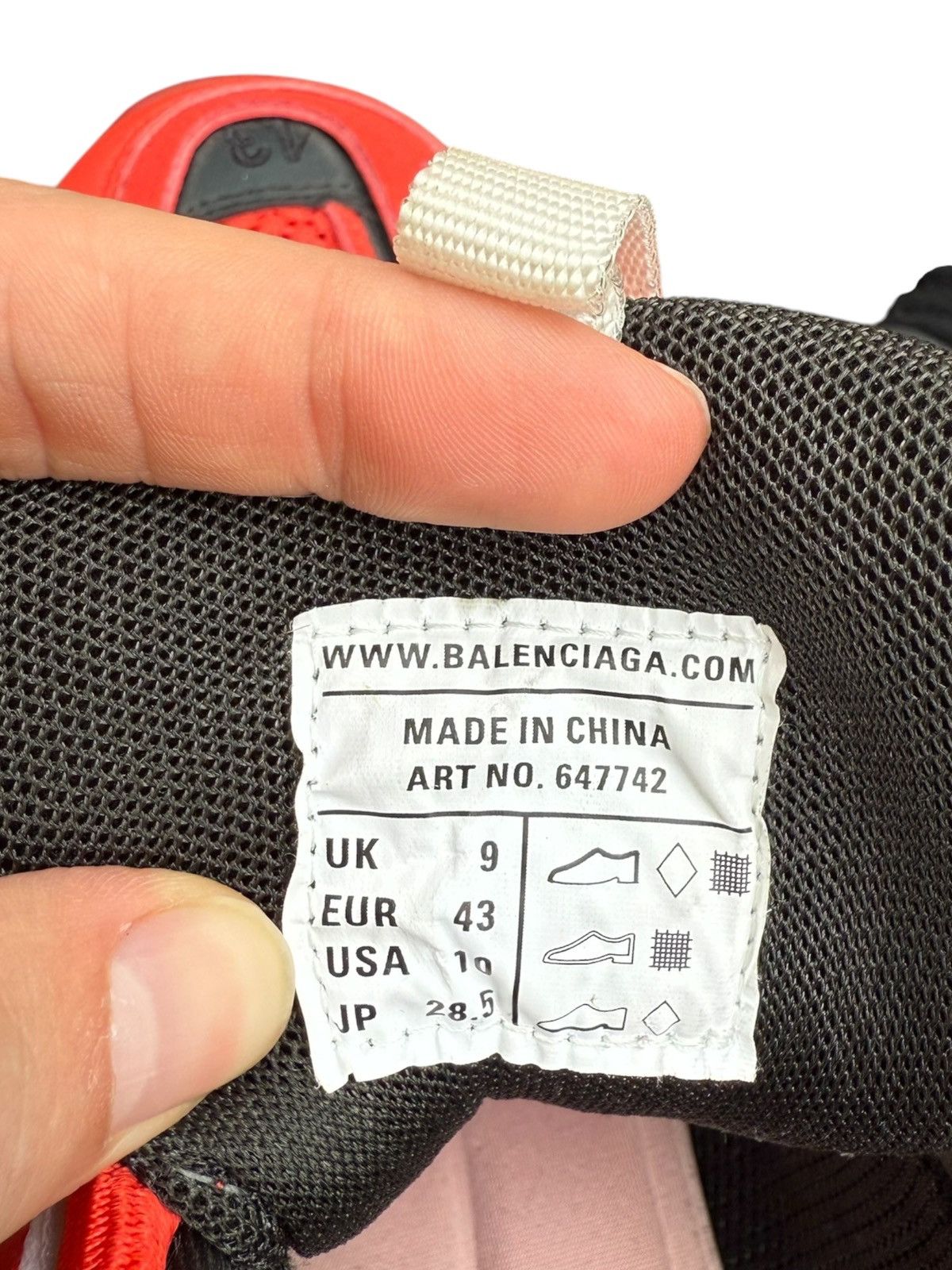 Balenciaga Balenciaga red track 2 sneakers Size US 10 / EU 43 - 10 Thumbnail