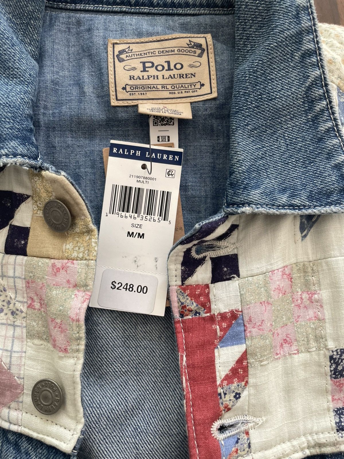 Polo Ralph Lauren Quilted Jean jacket M/M 211907880001 multi Size M / US 6-8 / IT 42-44 - 3 Thumbnail